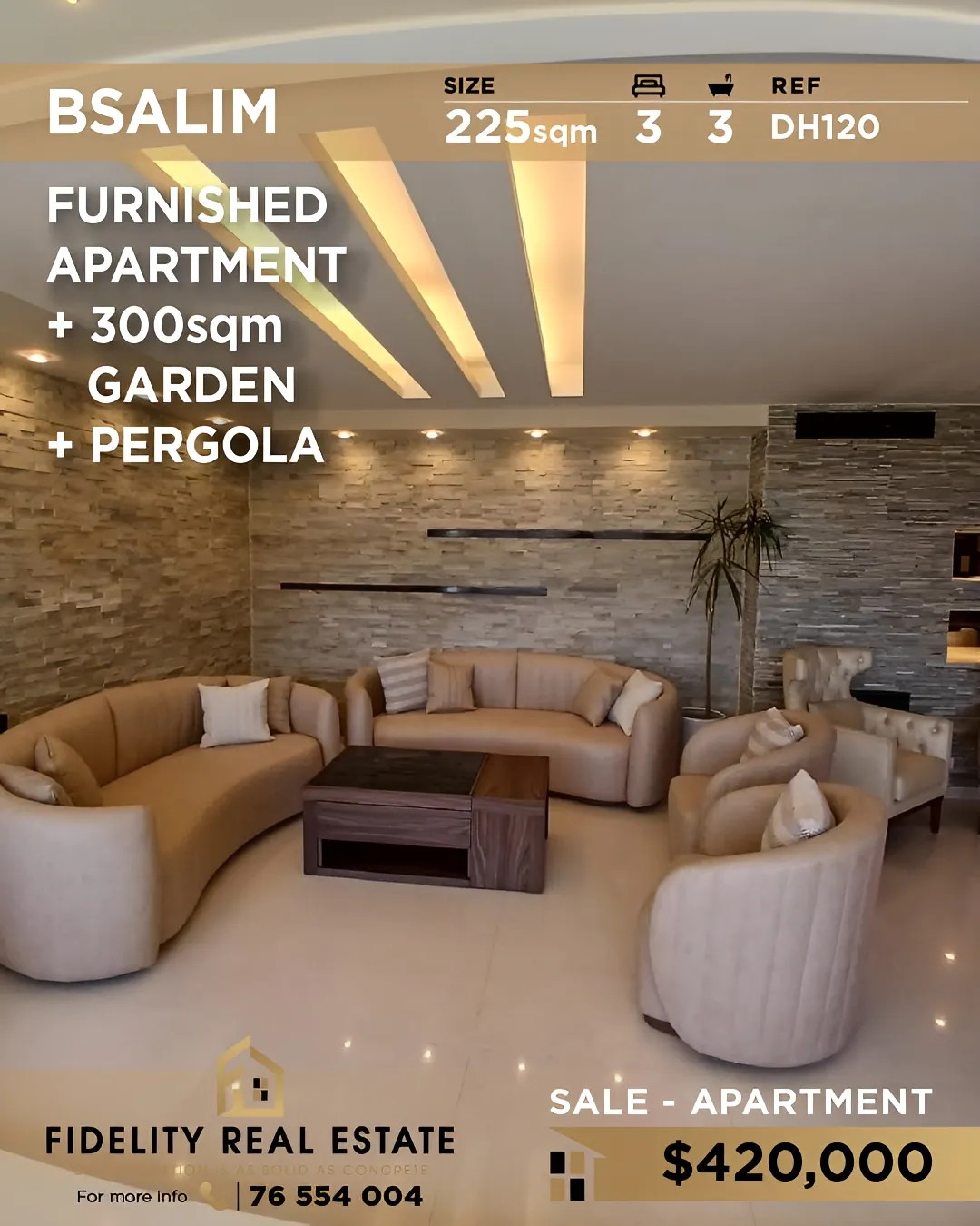 Apartment for sale in Bsalim, Lebanon - 3 bed, 3 bath