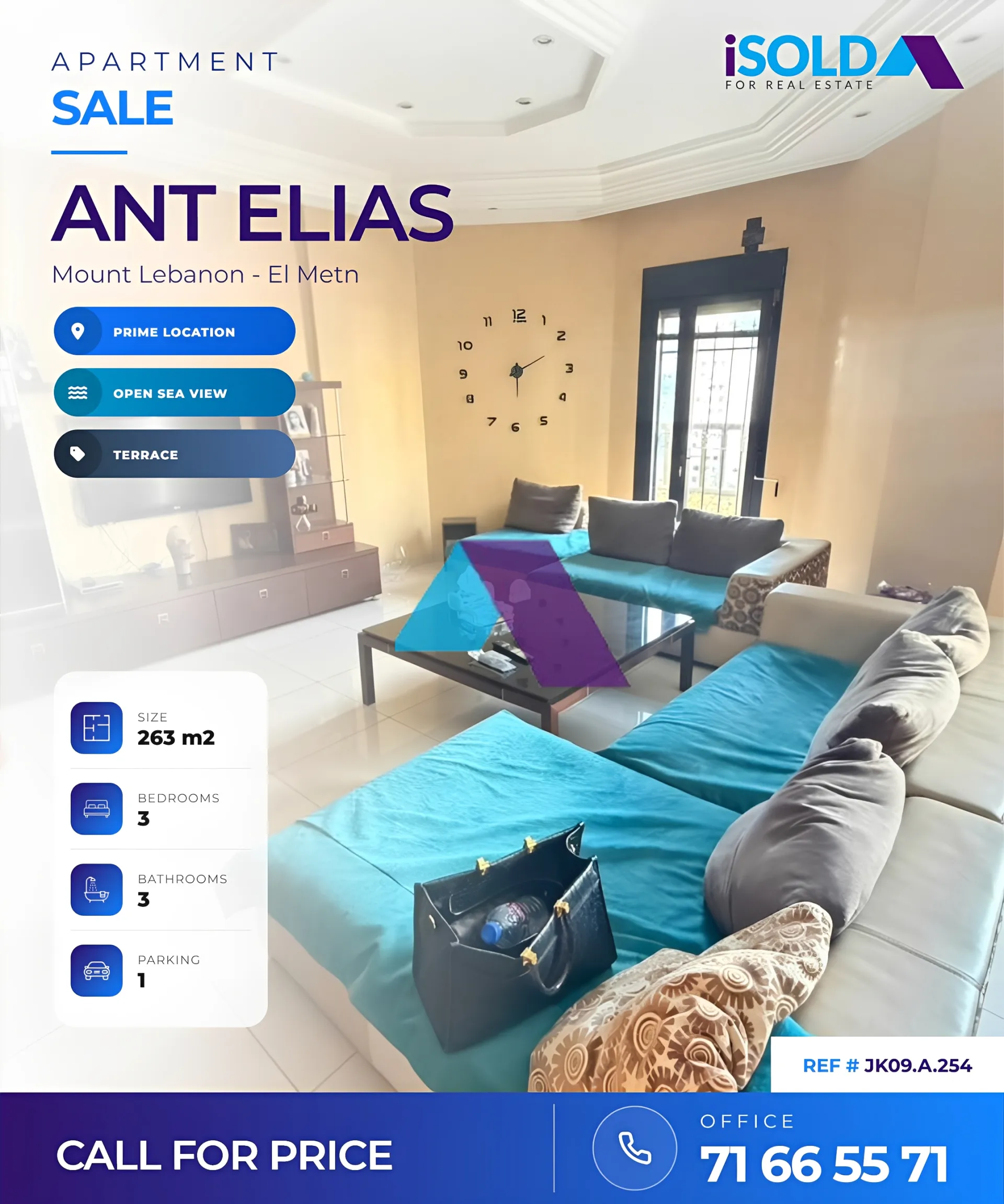 Apartment for sale in Antelias, Lebanon