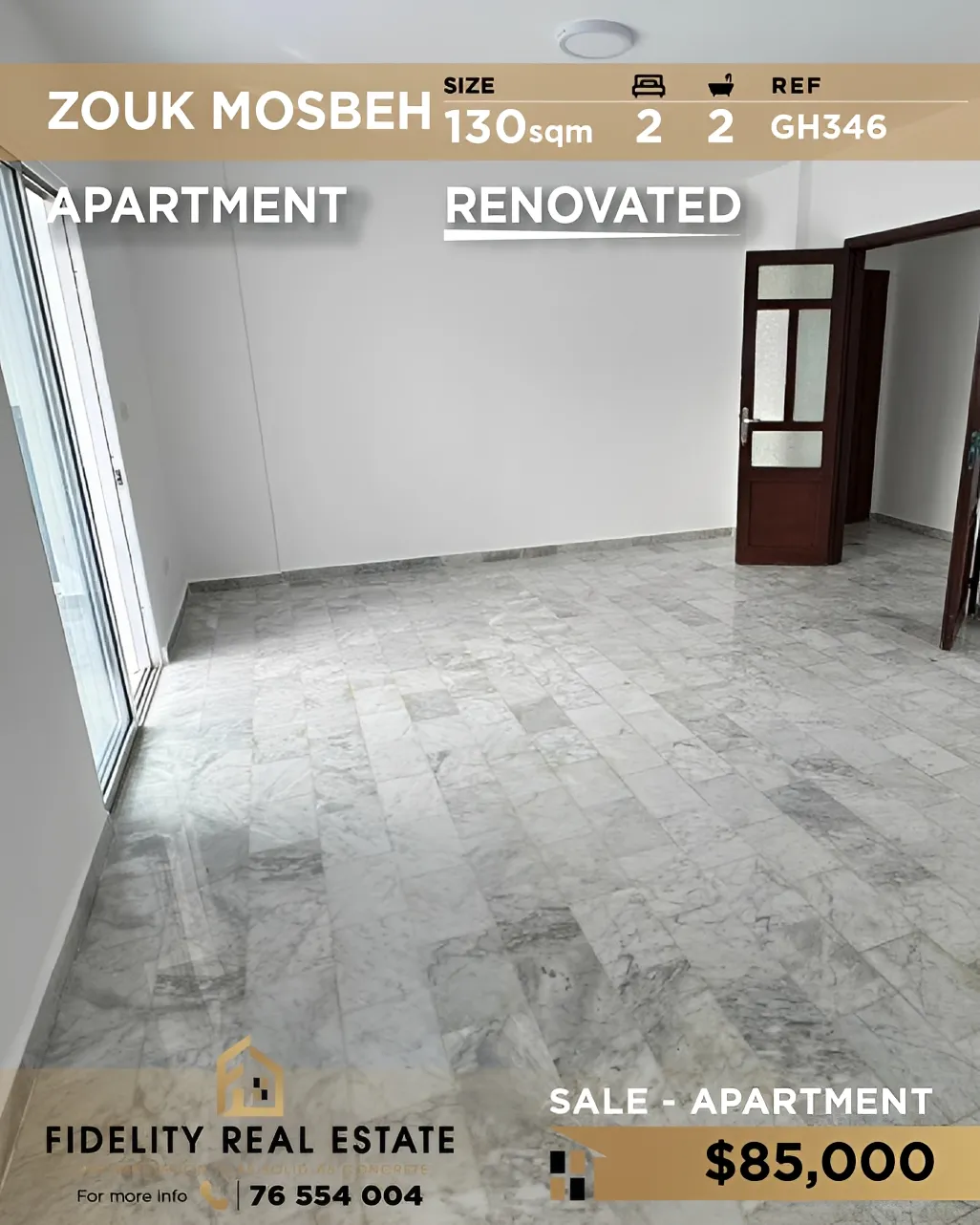 Apartment for sale in Zouk Mosbeh, Lebanon