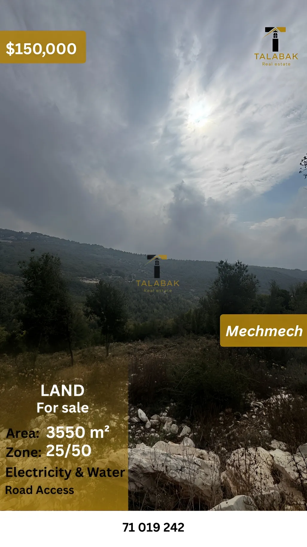 Residential Land for sale in Mechmech, Lebanon