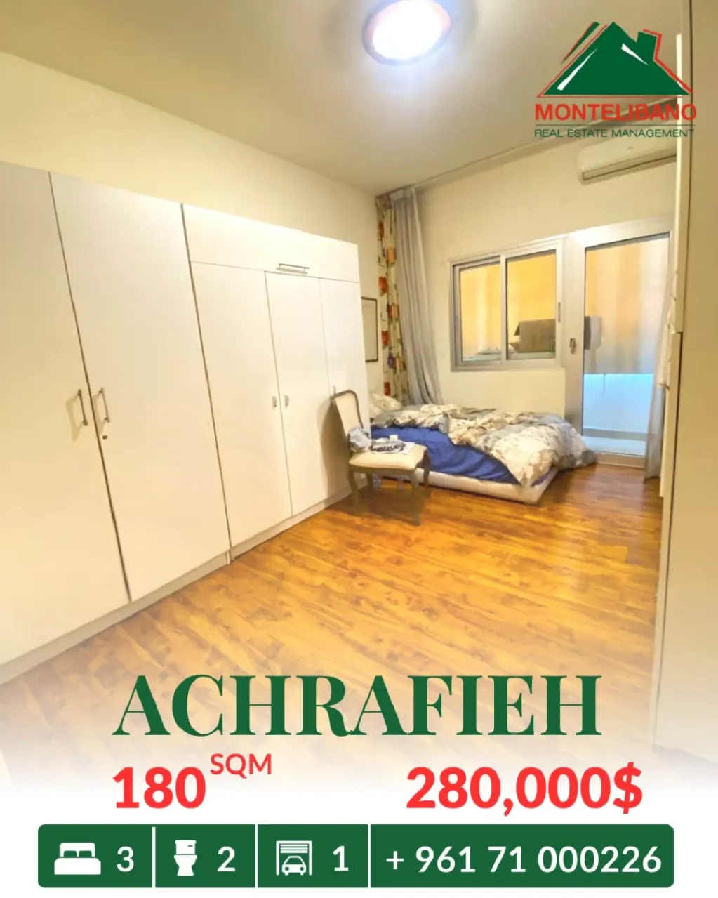 Apartment for sale in Achrafieh, Beirut, Lebanon