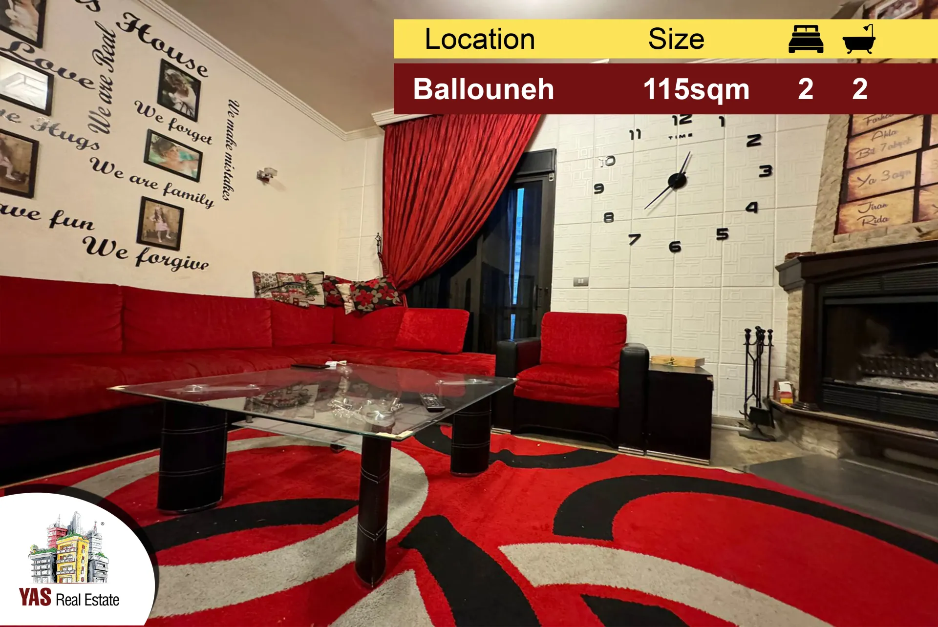 Apartment for Sale in Ballouneh - 2 bed, 2 bath