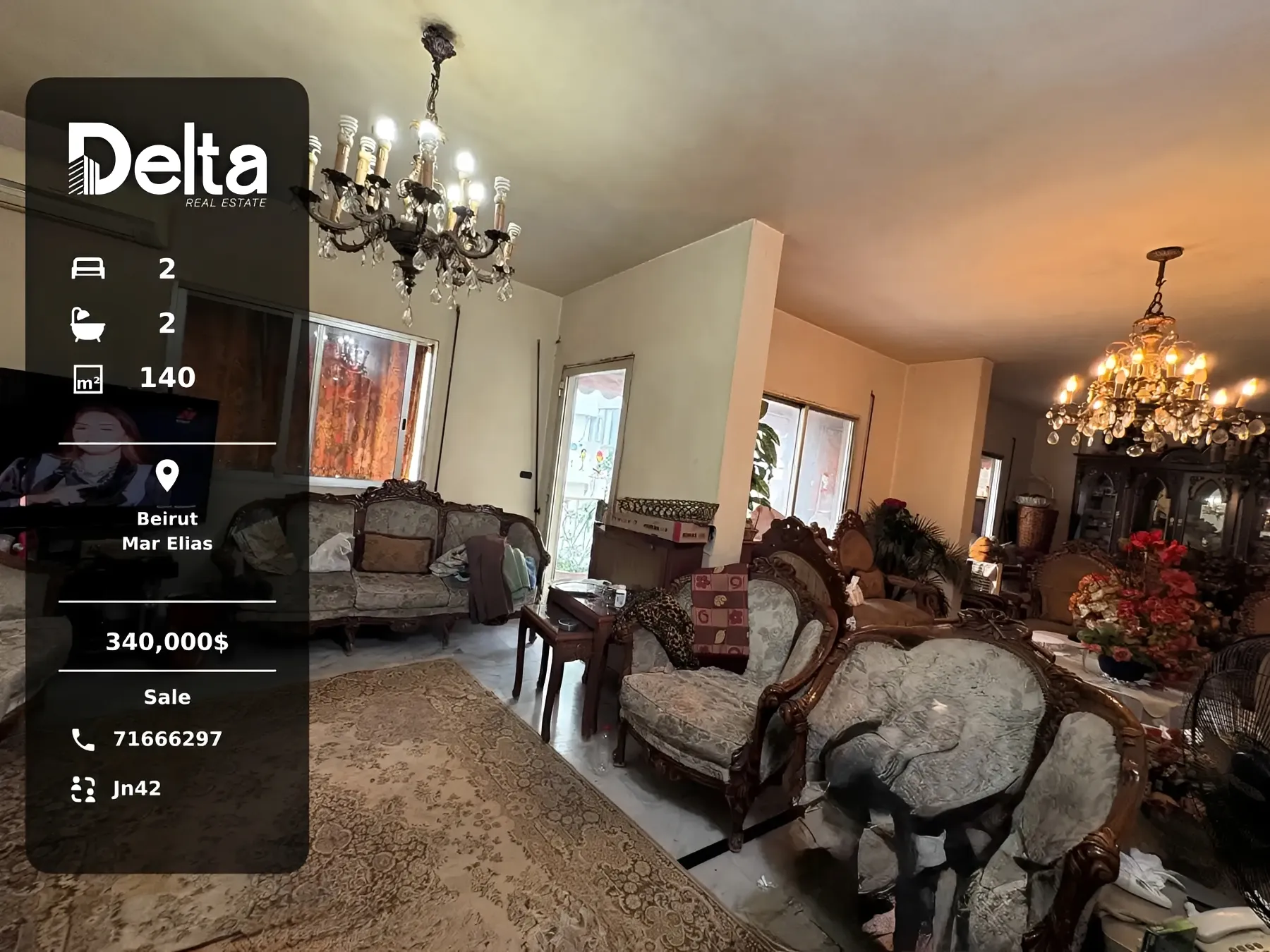 Apartment for sale in Mar elias, beirut, lebanon