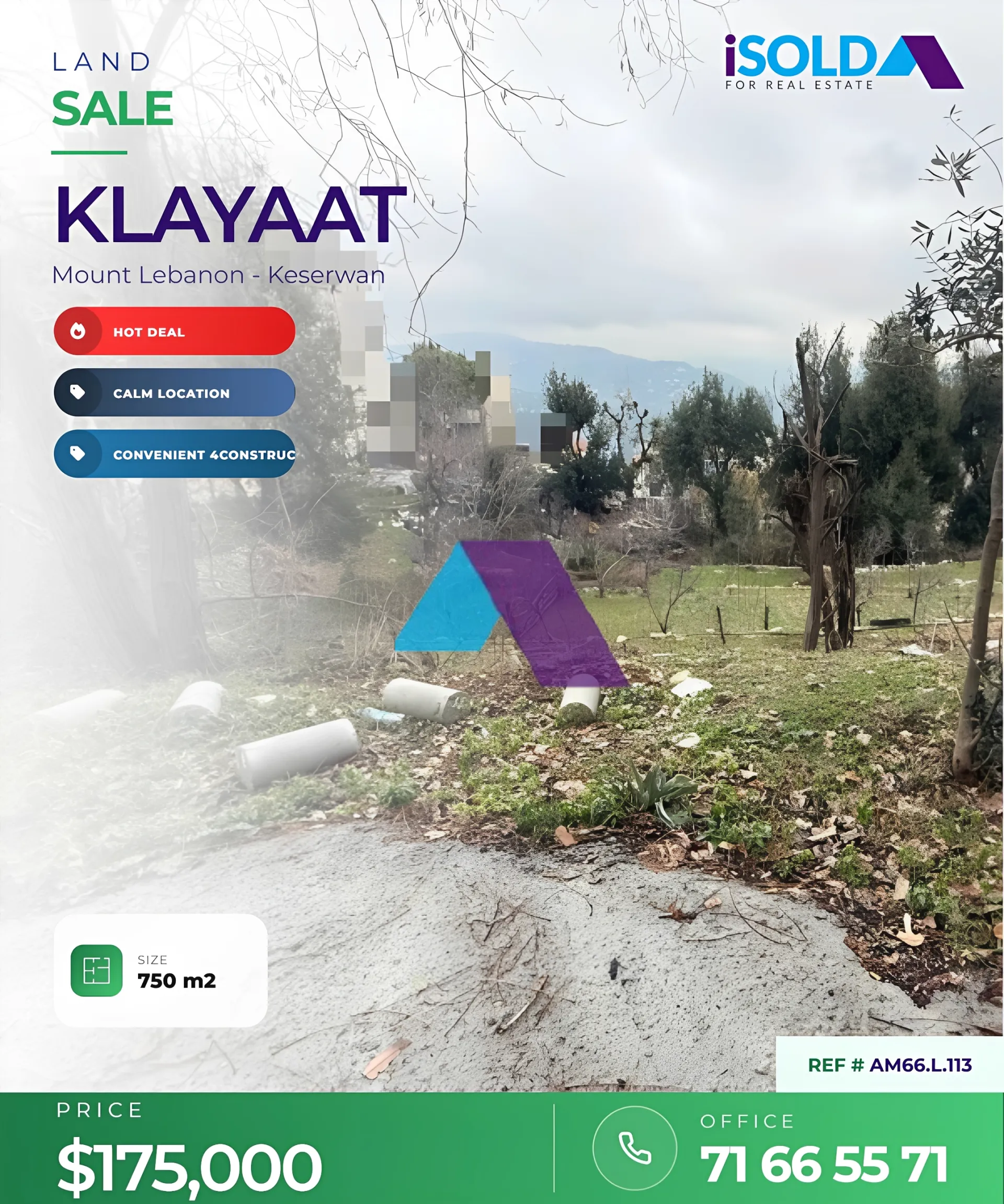 Land for Sale in Qlayaat
