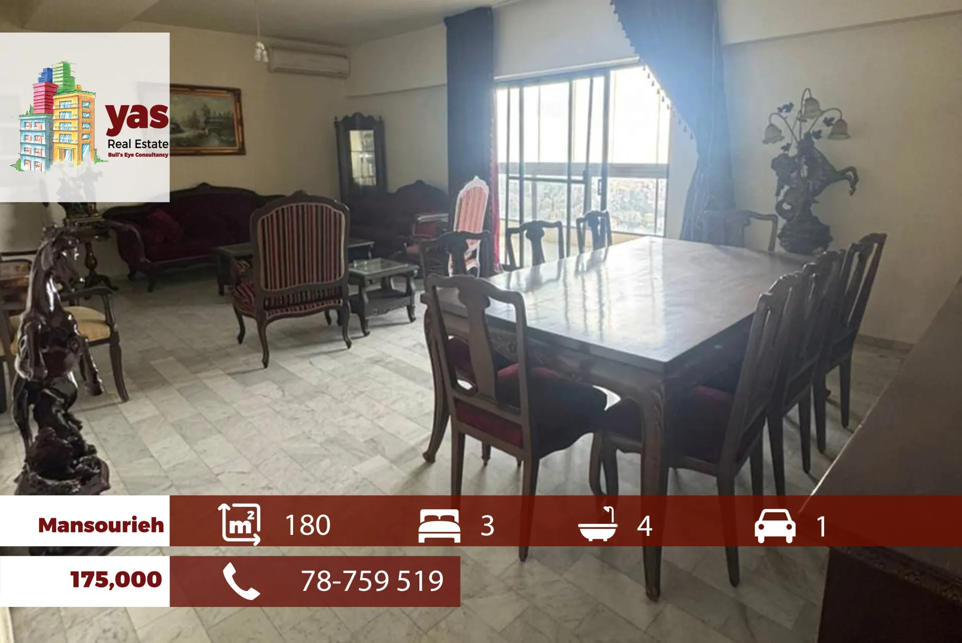 Apartment for Sale in Mansourieh
