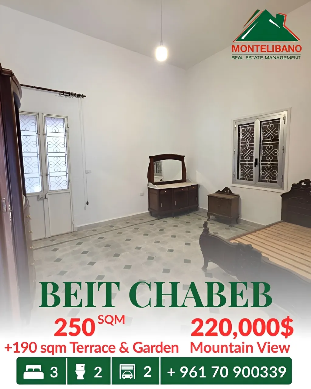 Apartment for sale in Beit Chabeb, Lebanon