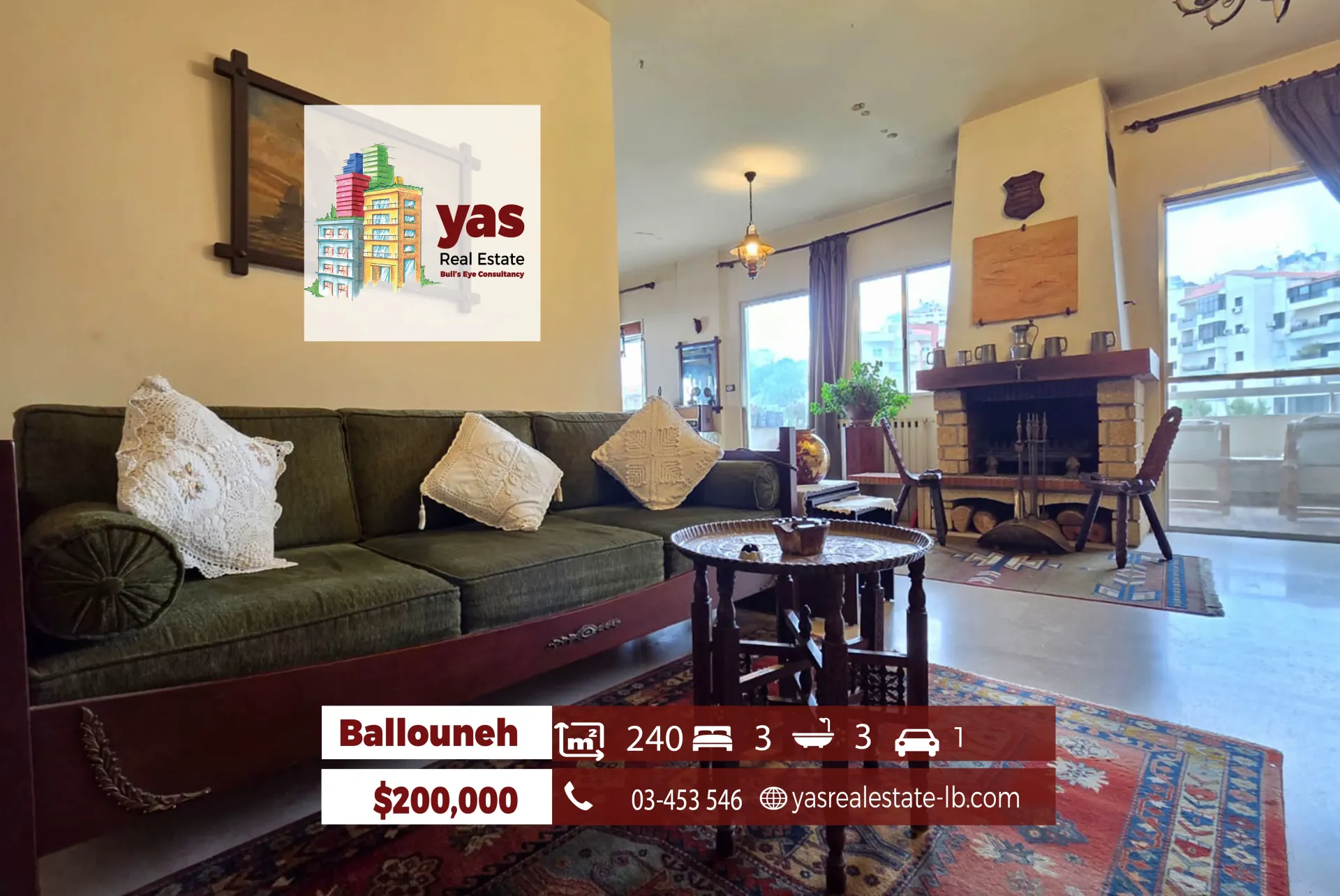 Apartment for Sale in Ballouneh