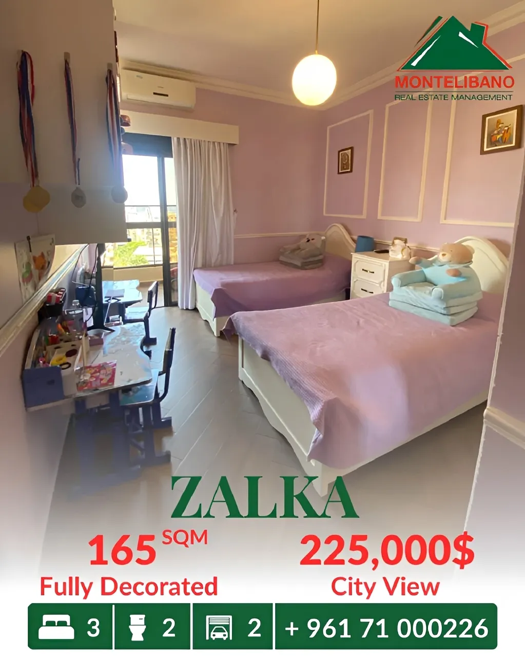 Apartment for sale in Zalqa, Lebanon