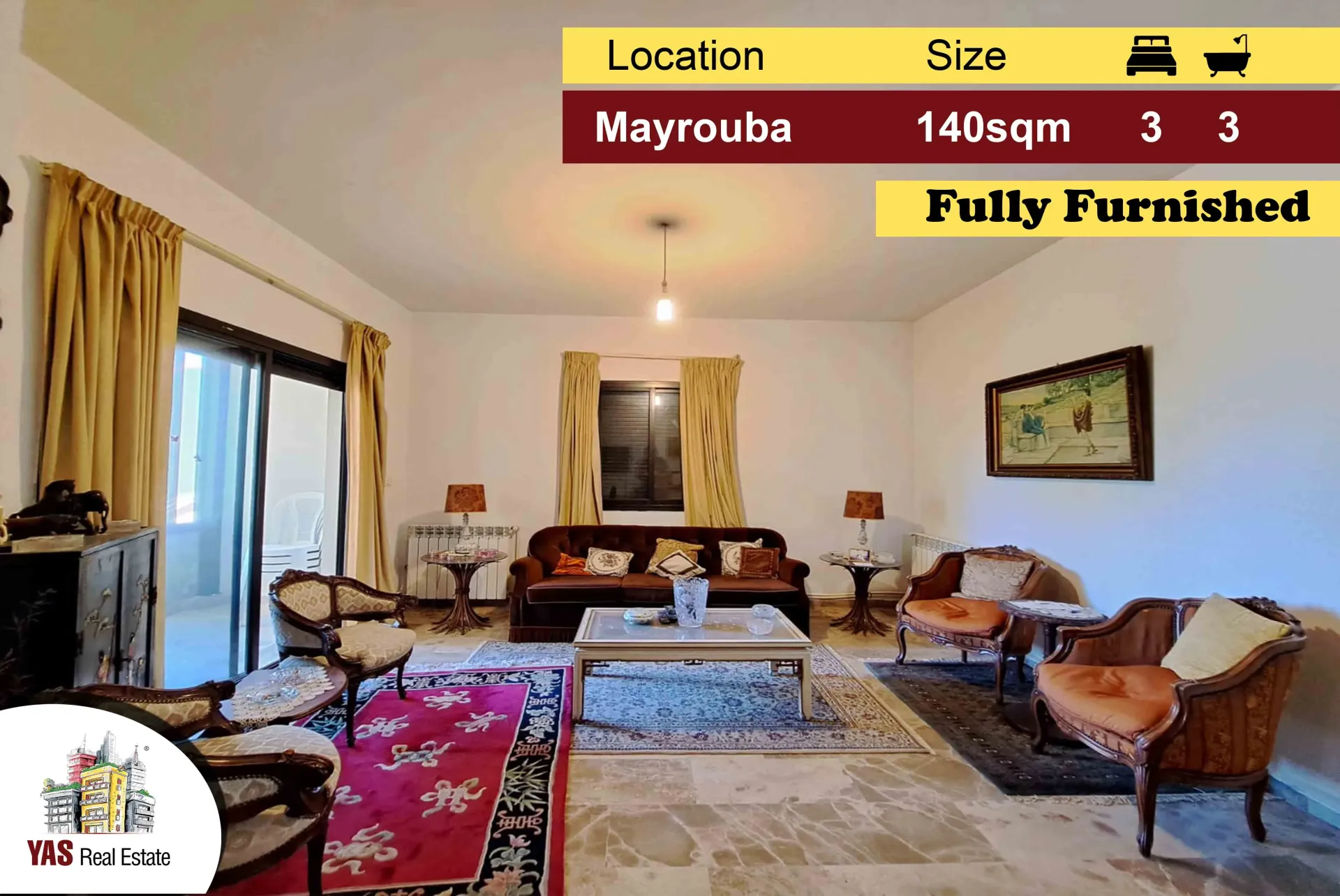 Apartment for Sale in Mayrouba - 3 bed, 3 bath