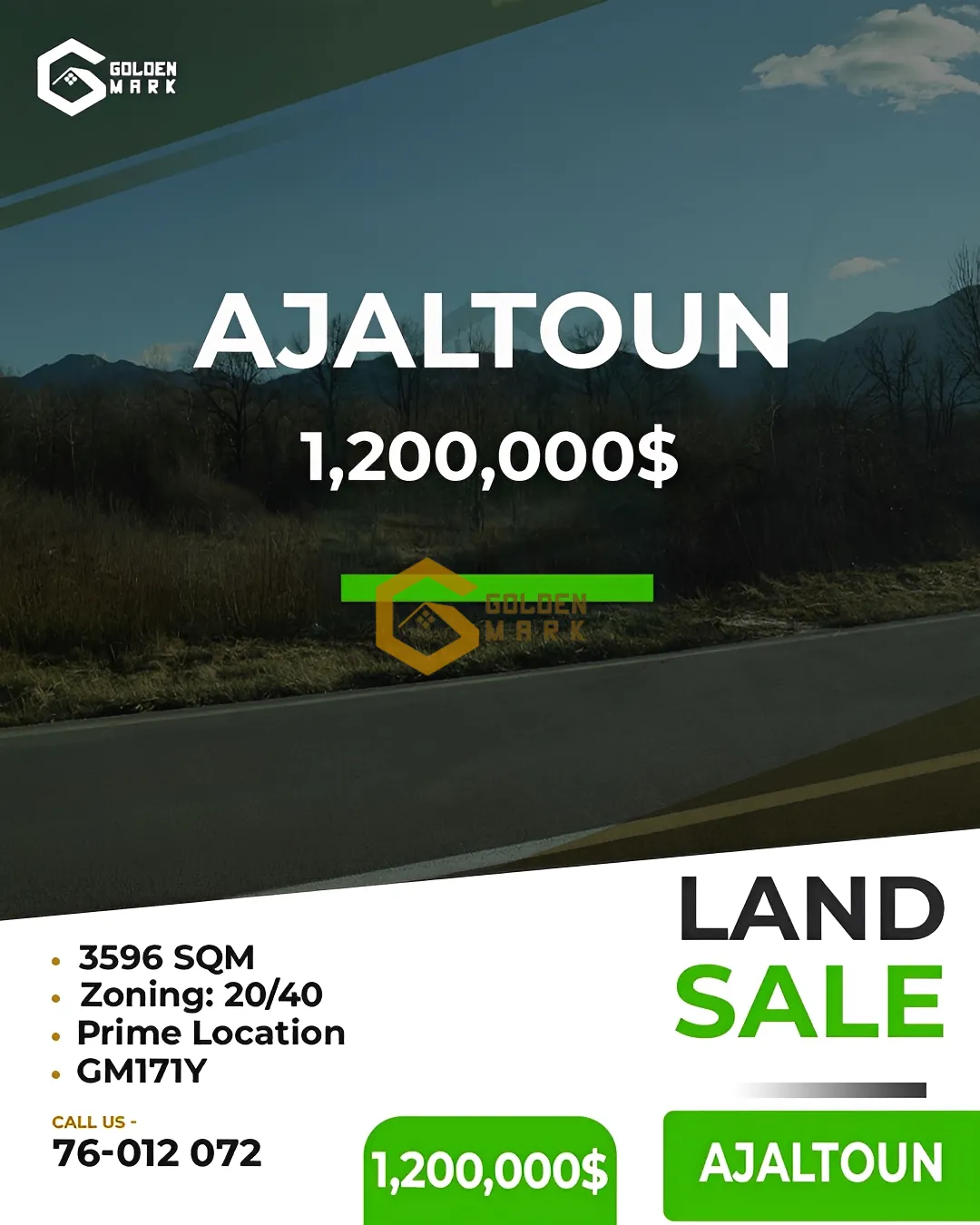 Land for Sale in Ajaltoun