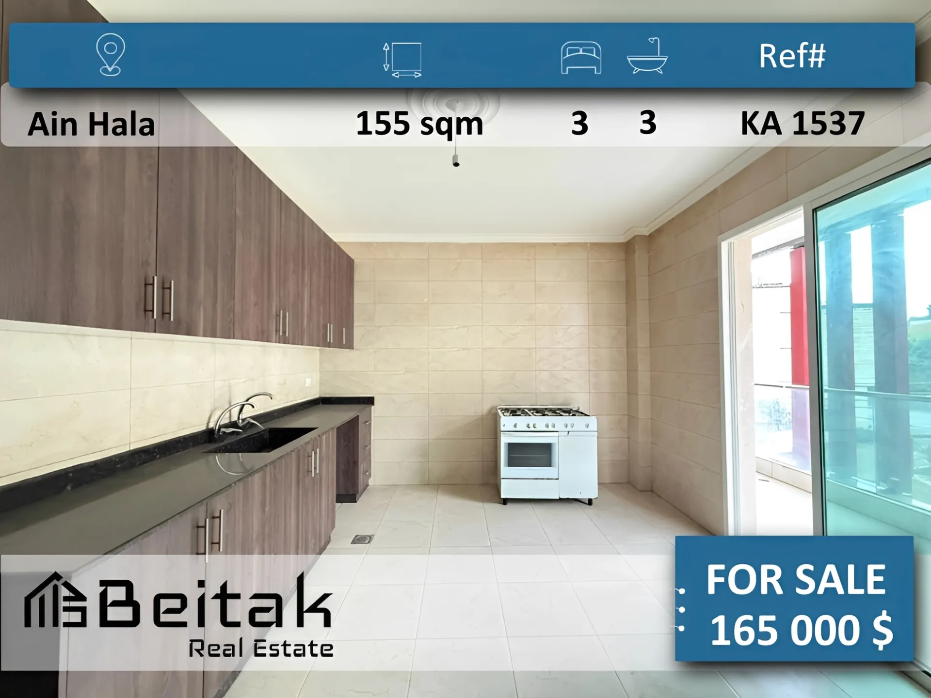 Apartment for sale in Aley, Lebanon - 3 bed, 3 bath