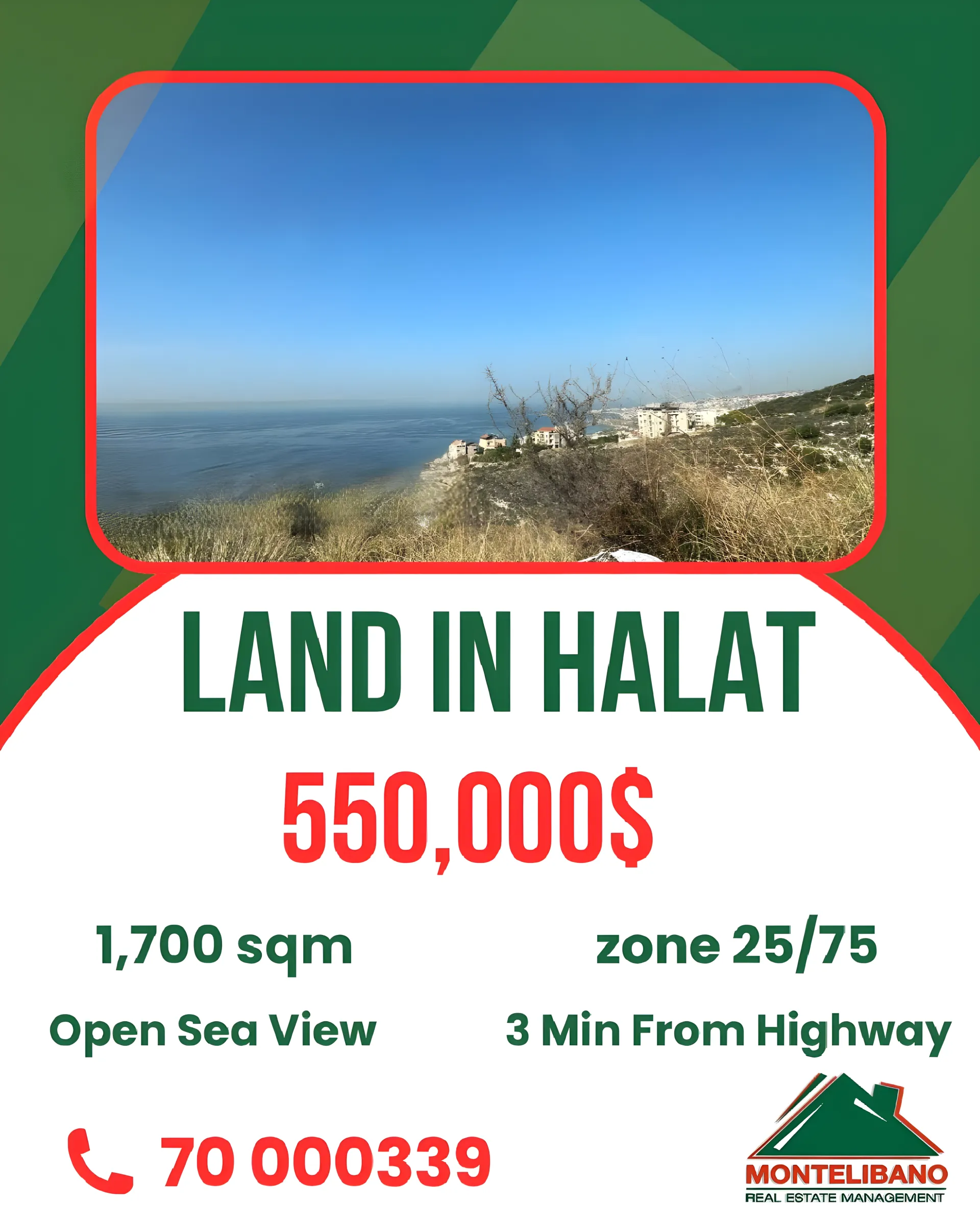 Residential Land for sale in Halat, Lebanon