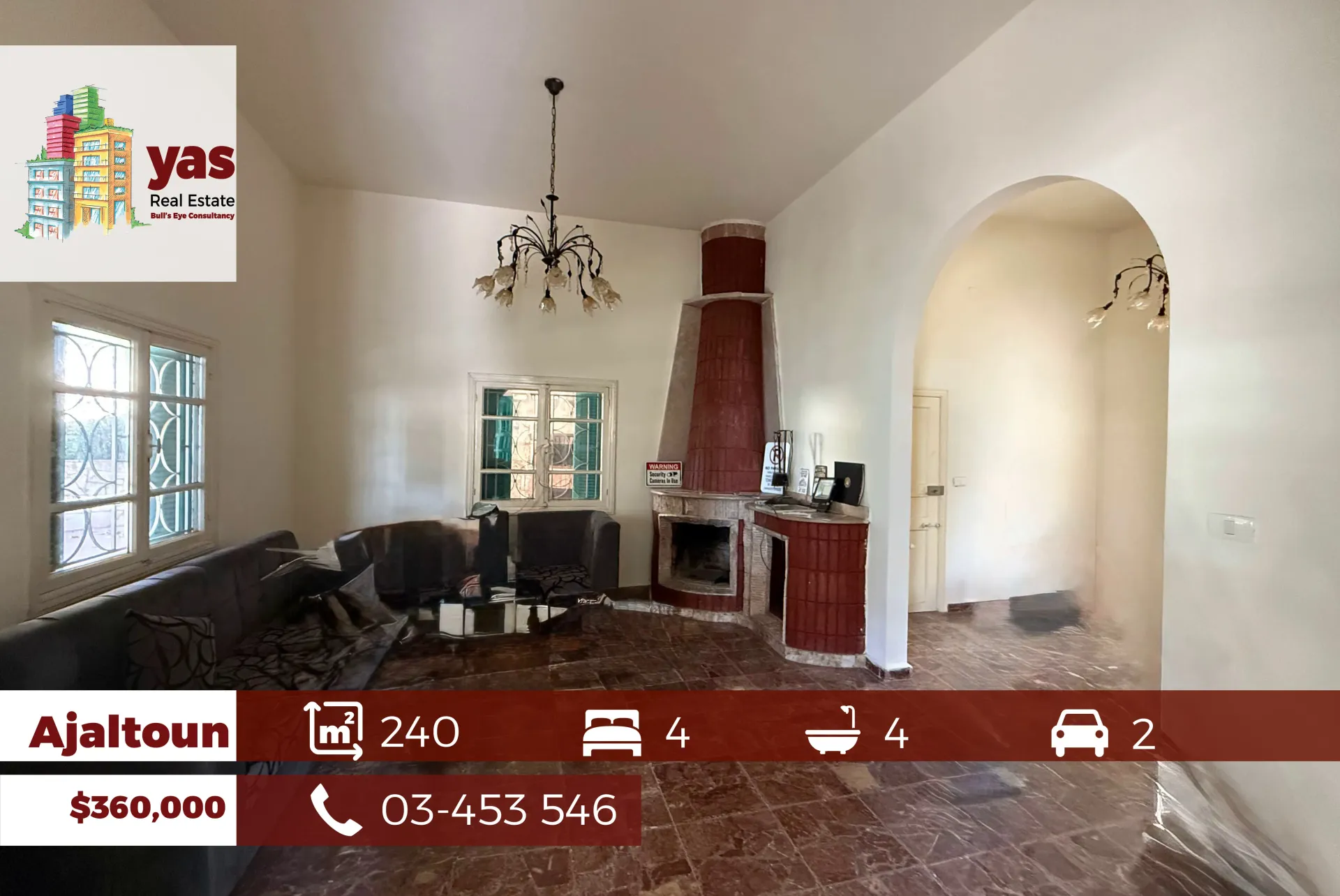 Apartment for Sale in Ajaltoun