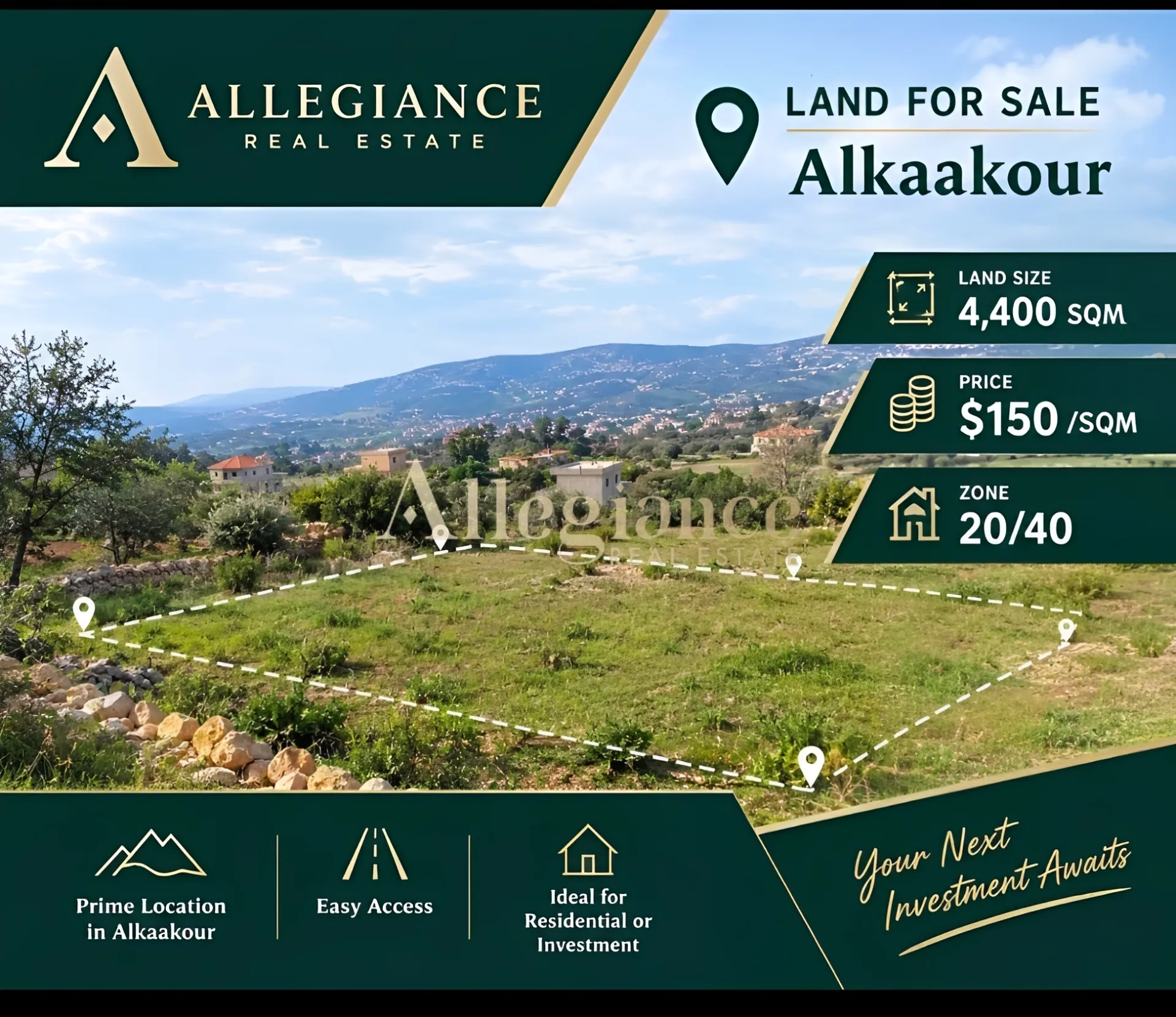 Residential Land for sale in Matn
