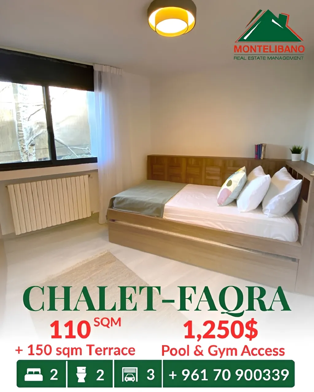 Chalet for rent in Faqra, Lebanon