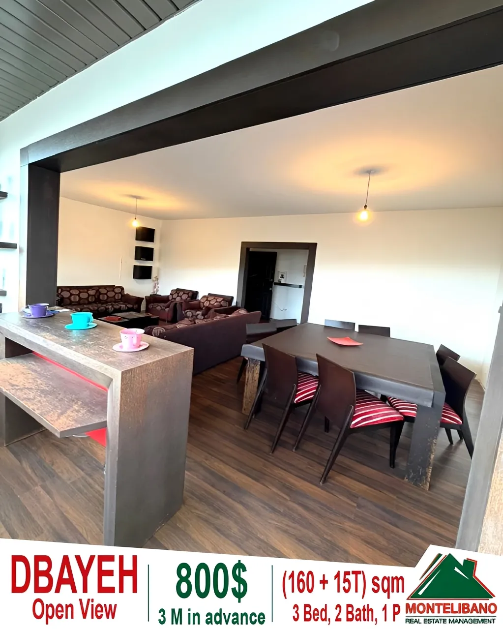 Apartment for rent in Dbayeh, Lebanon - 3 bed, 2 bath