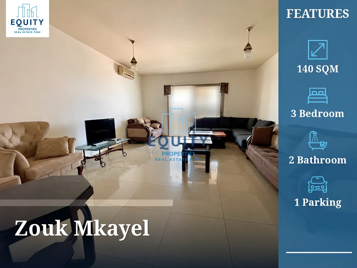 Apartment for rent in Zouk Mkayel