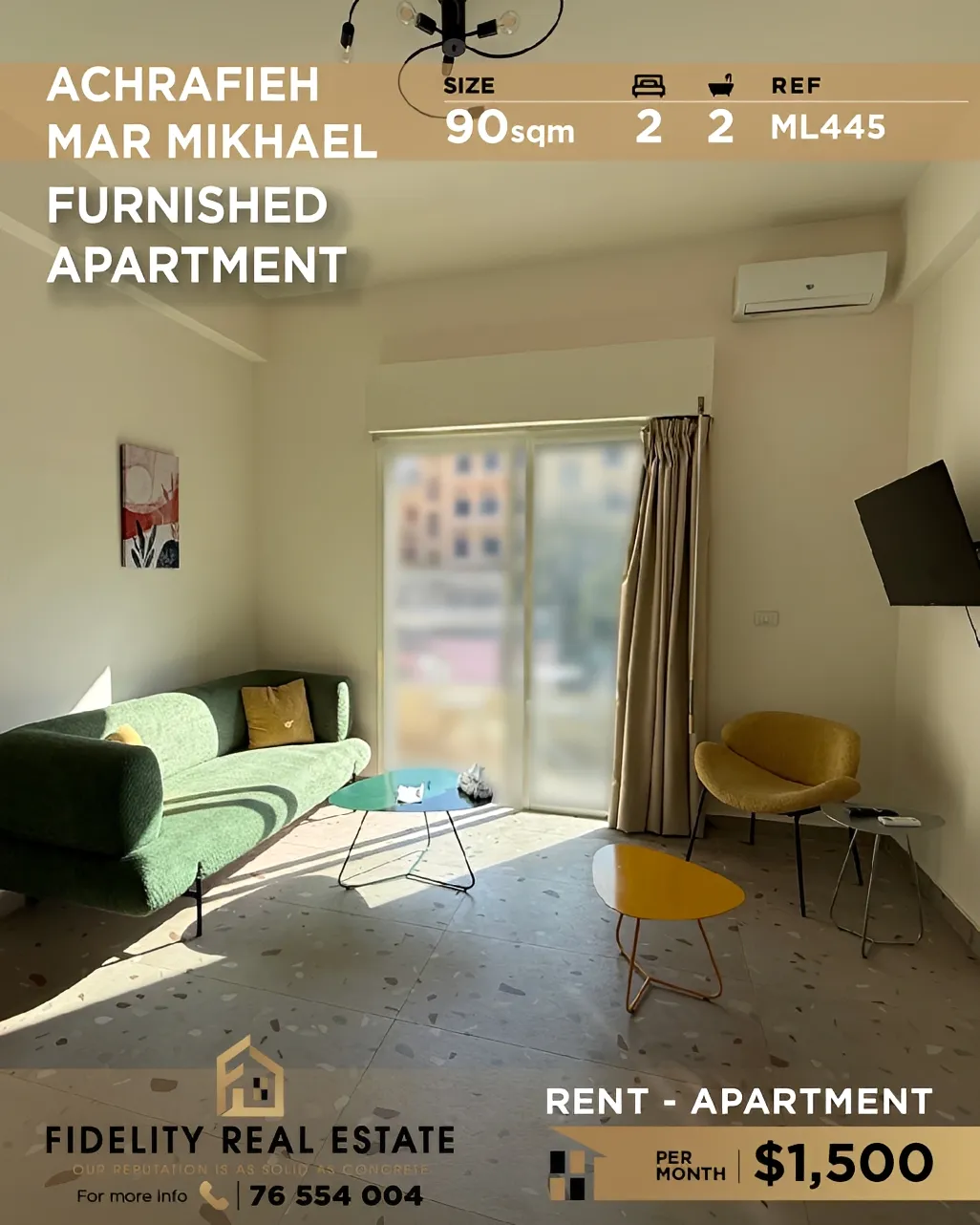 Apartment for rent in Achrafieh, Beirut, Lebanon