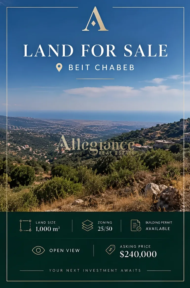 Residential Land for sale in Beit Chabeb