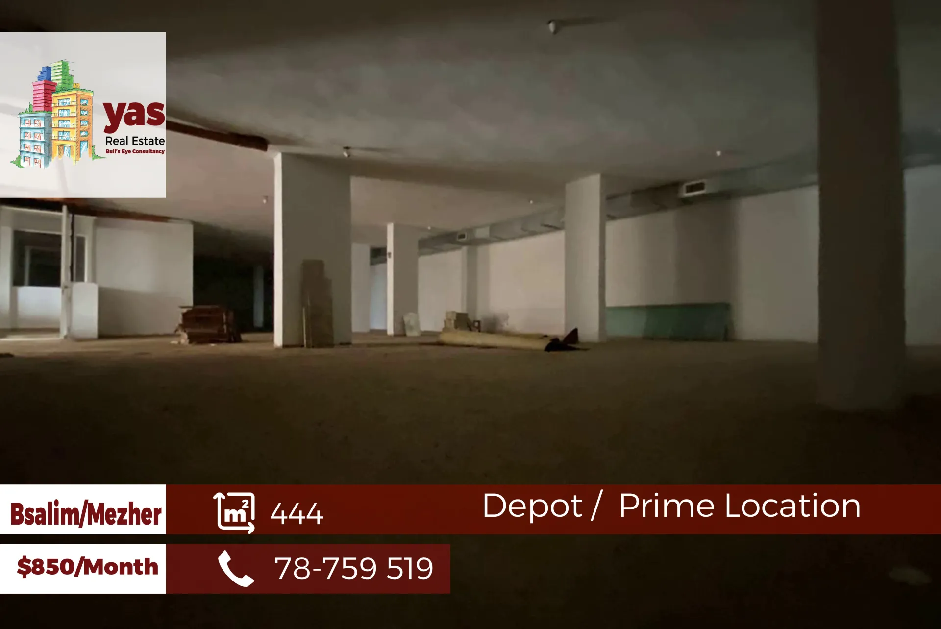 Warehouse for Rent in Bsalim