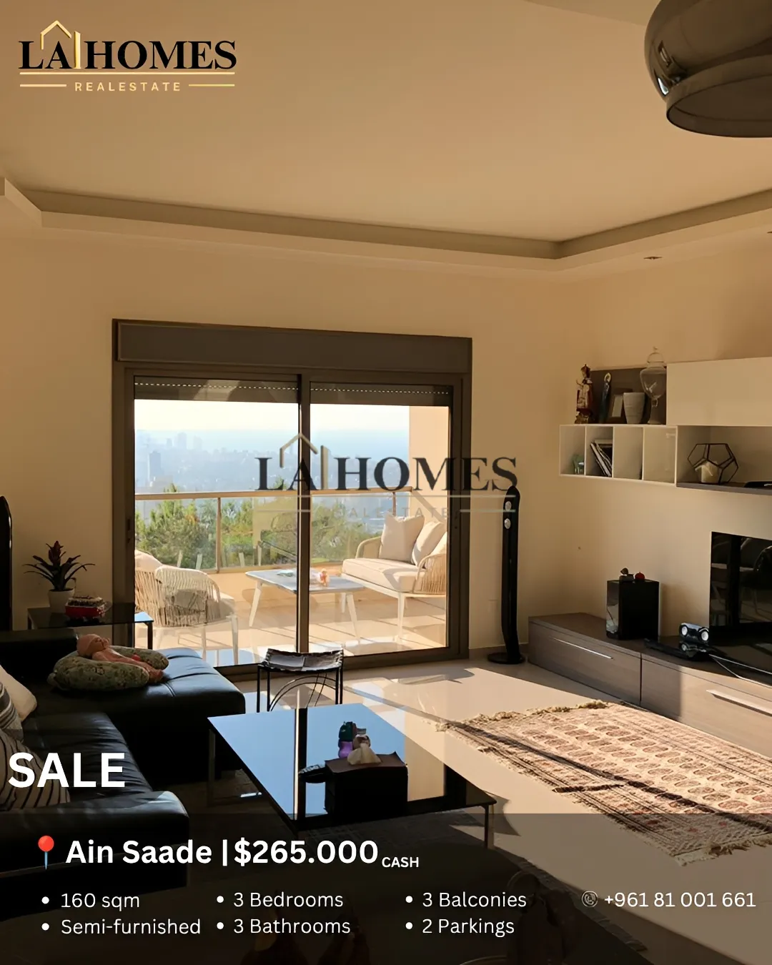 Apartment for sale in Ain saadeh, lebanon