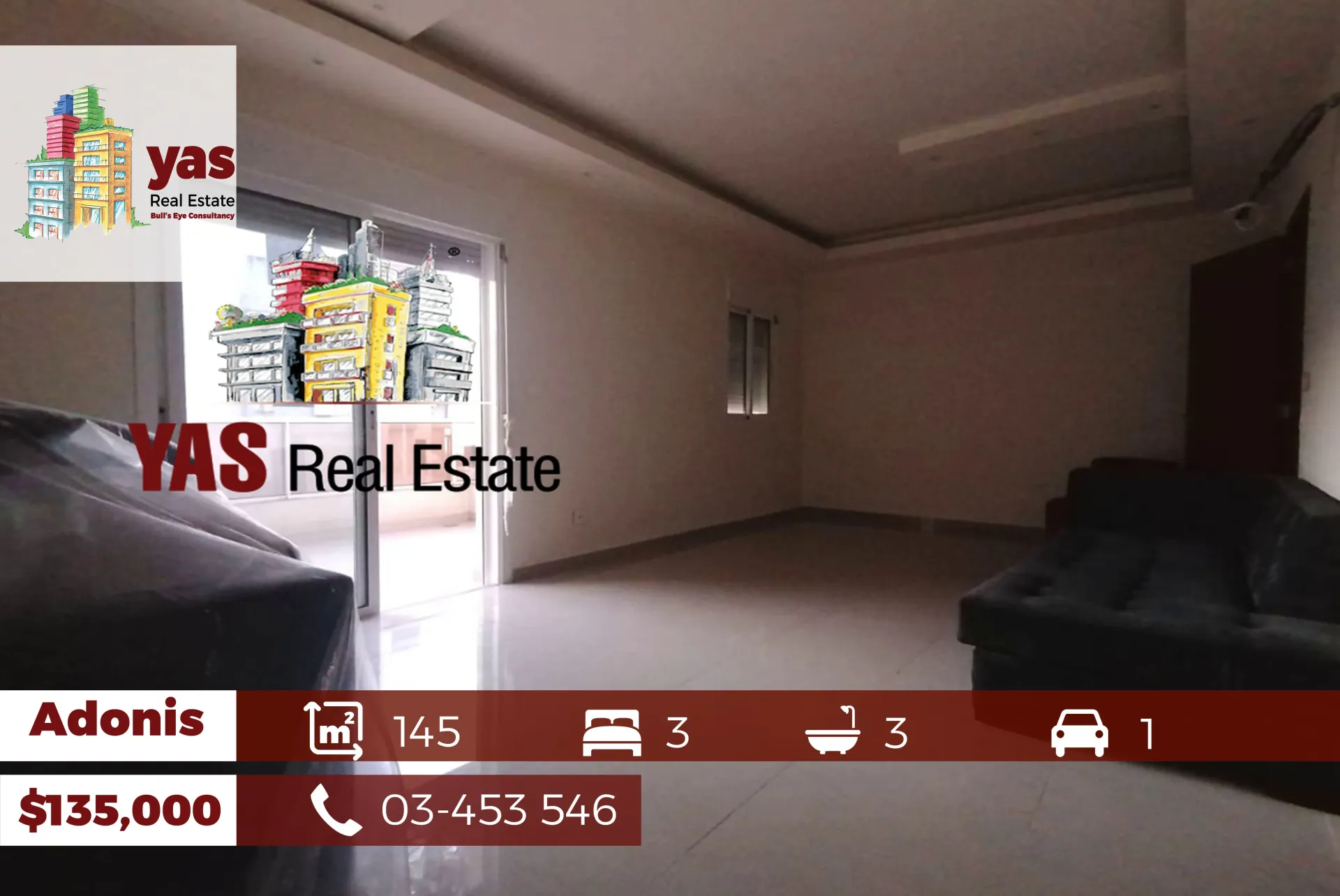 Apartment for Sale in Adonis - 3 bed, 3 bath