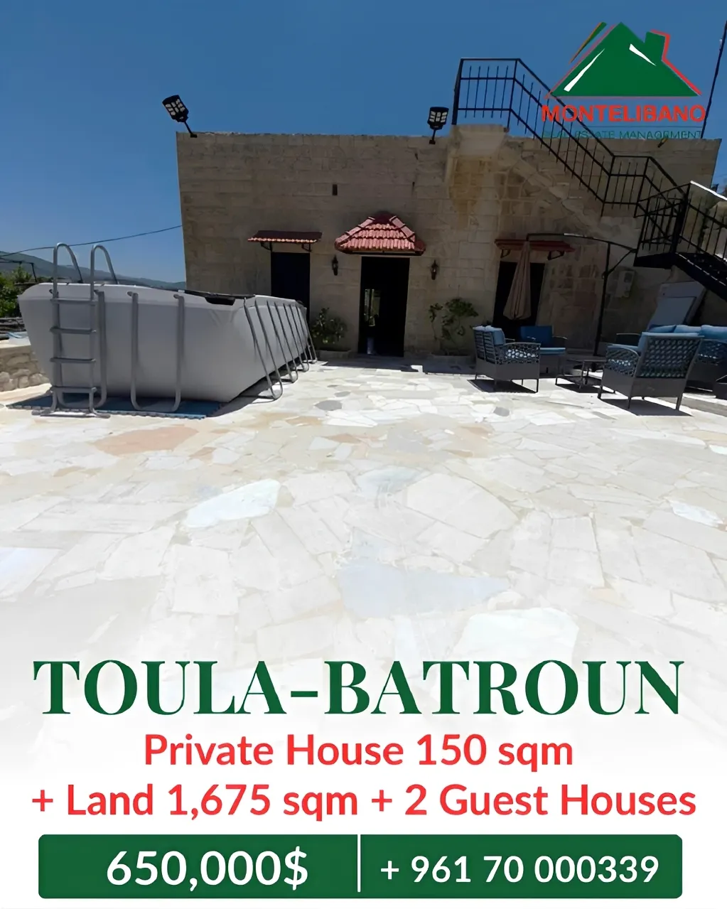 House for sale in Batroun, Lebanon