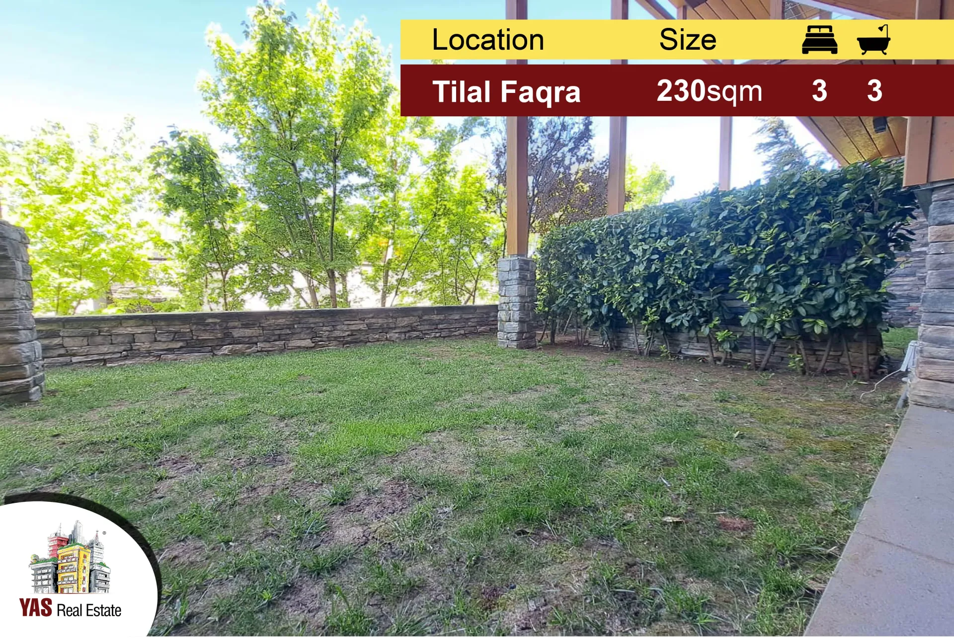 Duplex for sale in Faqra - 3 bed, 3 bath