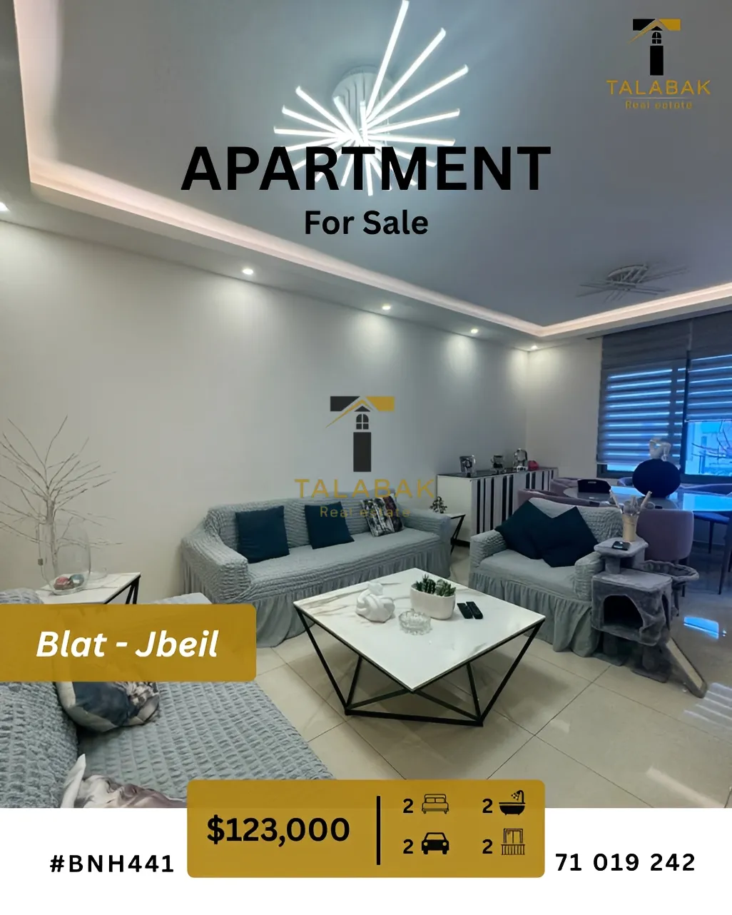 Apartment for sale in Blat
