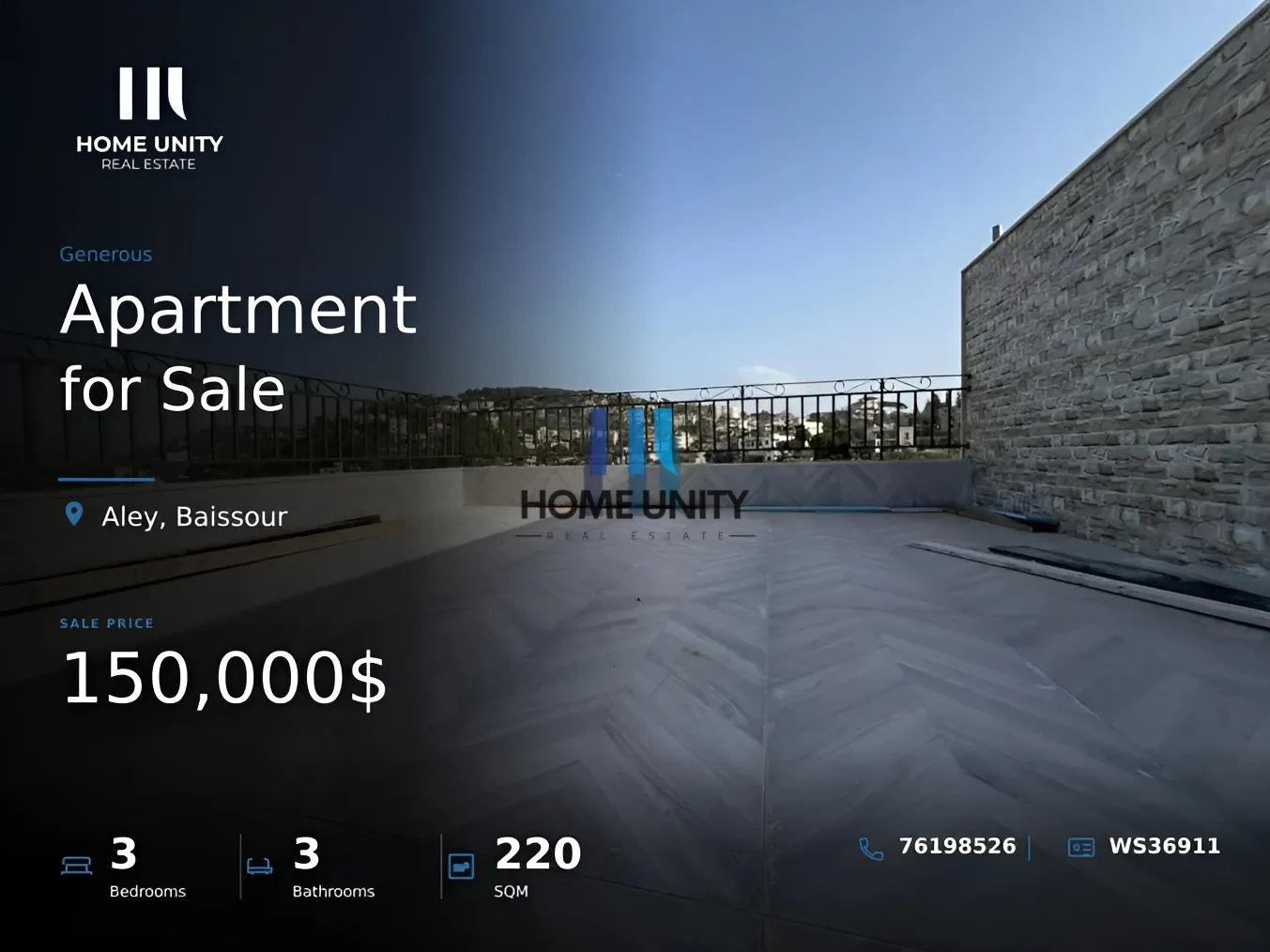 Apartment for Sale in Baissour, Lebanon