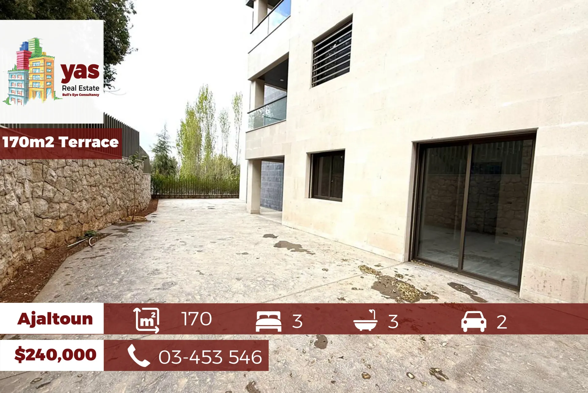 Apartment for Sale in Ajaltoun