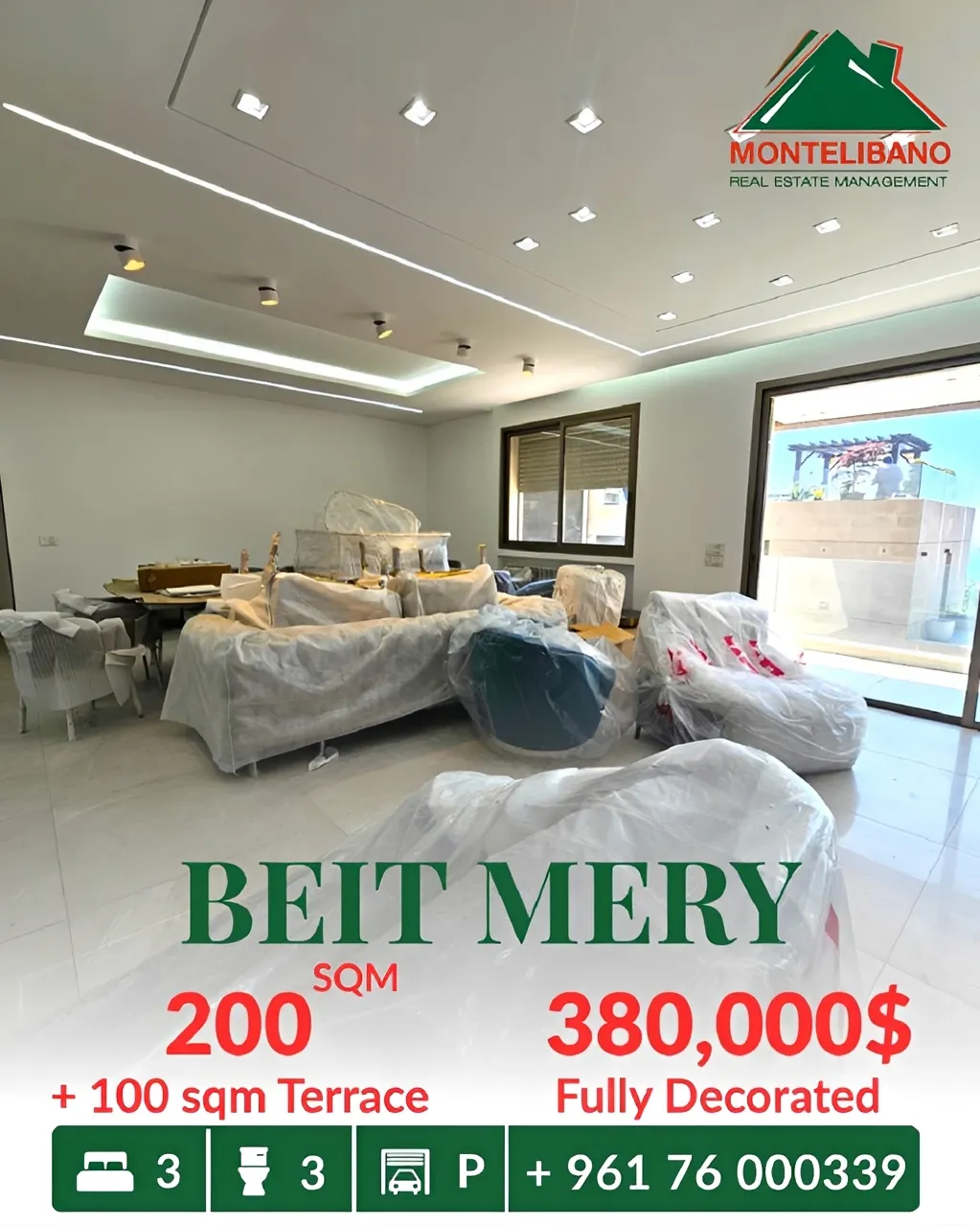Apartment for sale in Beit Meri, Lebanon