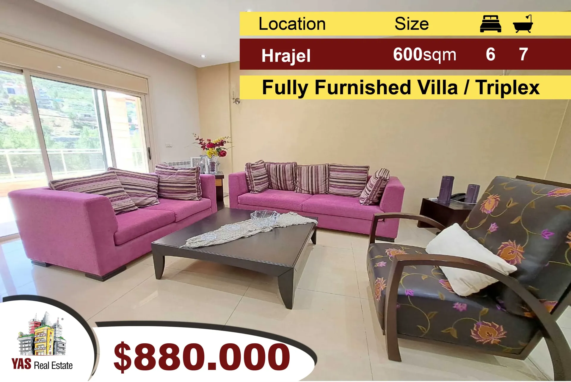 Villa for Sale in Hrajel - 6 bed, 7 bath