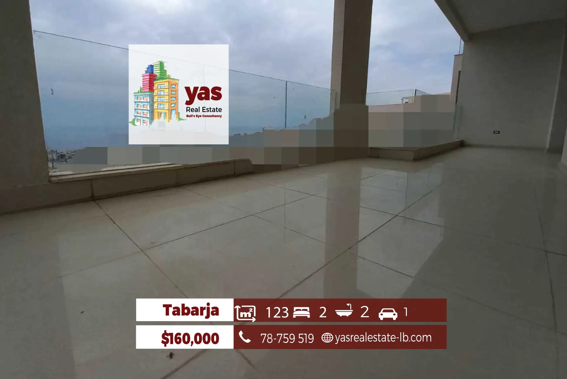 Apartment for Sale in Tabarja - 2 bed, 2 bath