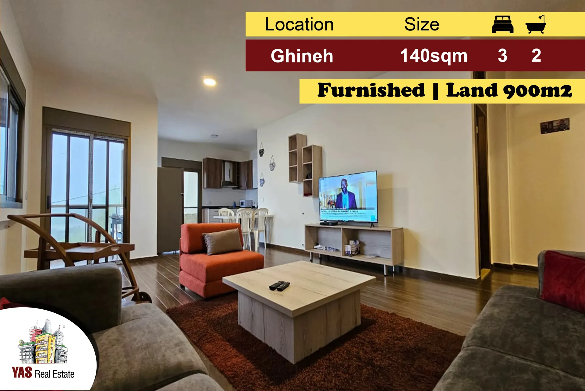 Apartment for Sale in Ghineh - 3 bed, 2 bath