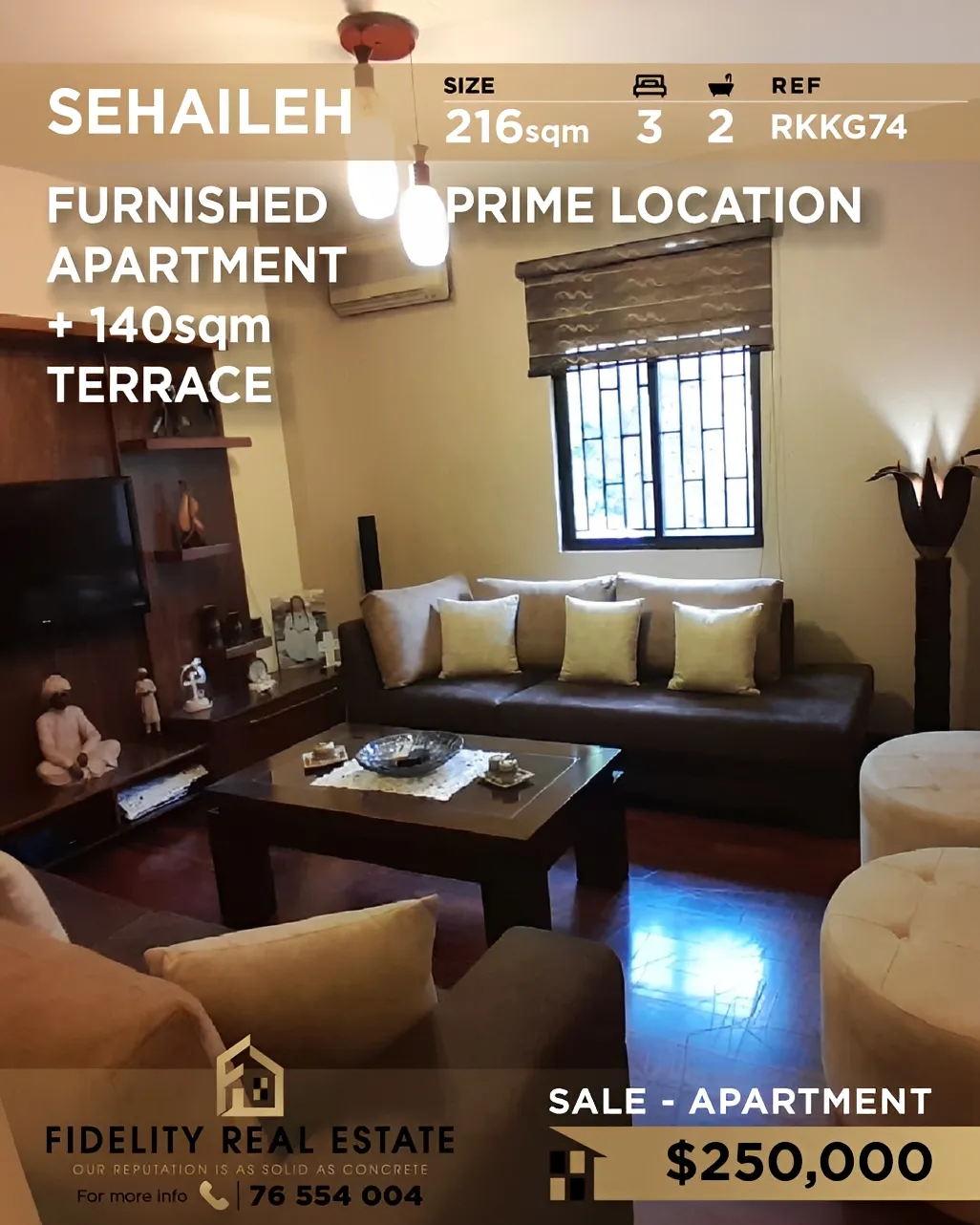 Apartment for sale in Sehayleh, Lebanon - 3 bed, 2 bath