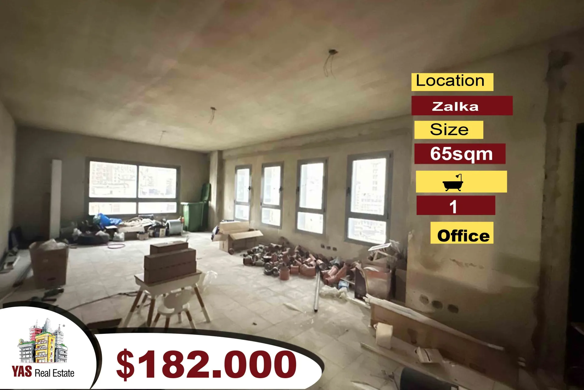 Office for Sale in Zalqa