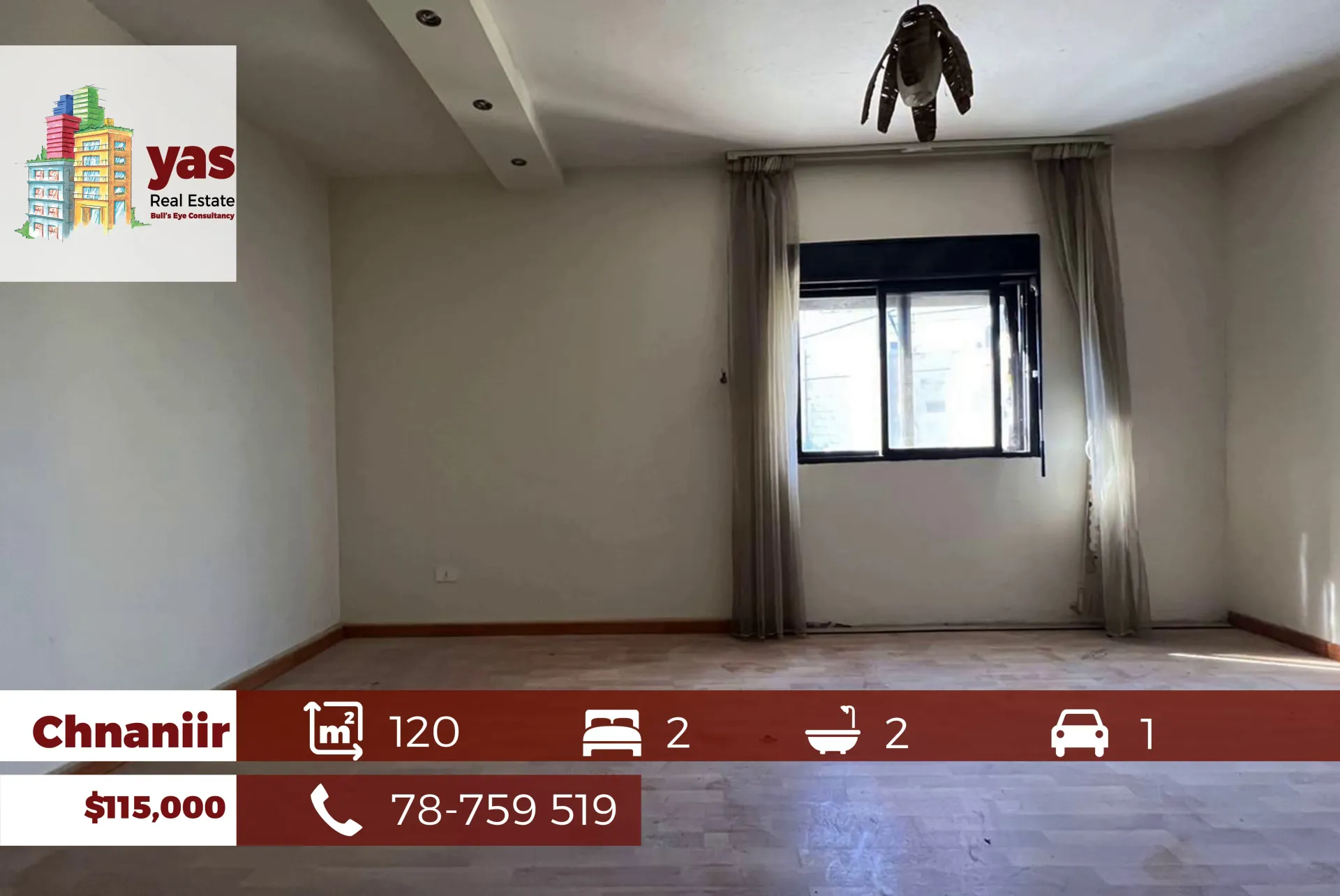 Apartment for Sale in Chnaneir - 2 bed, 2 bath