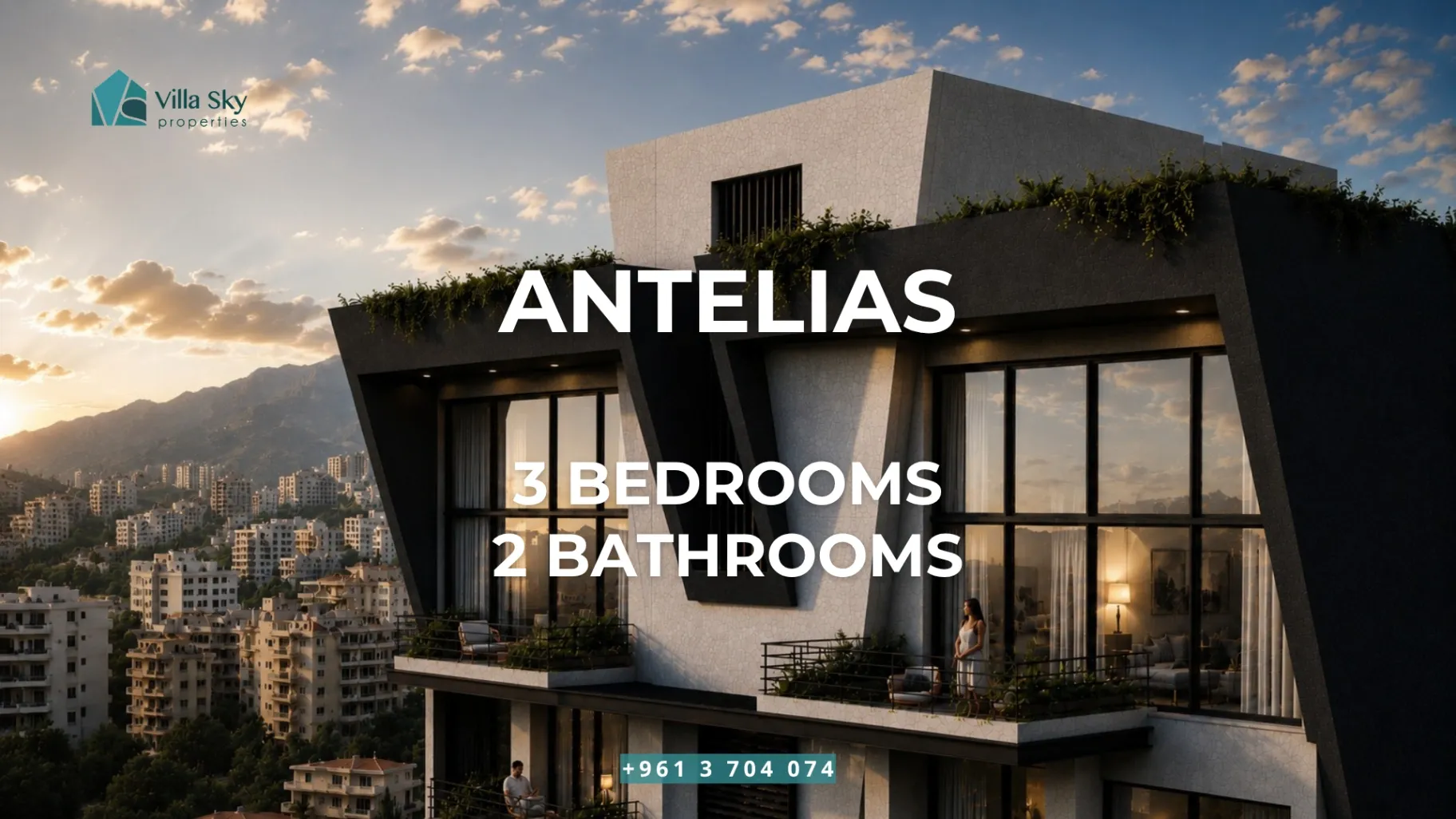 Apartment for sale in Antelias, Lebanon - 3 bed, 2 bath