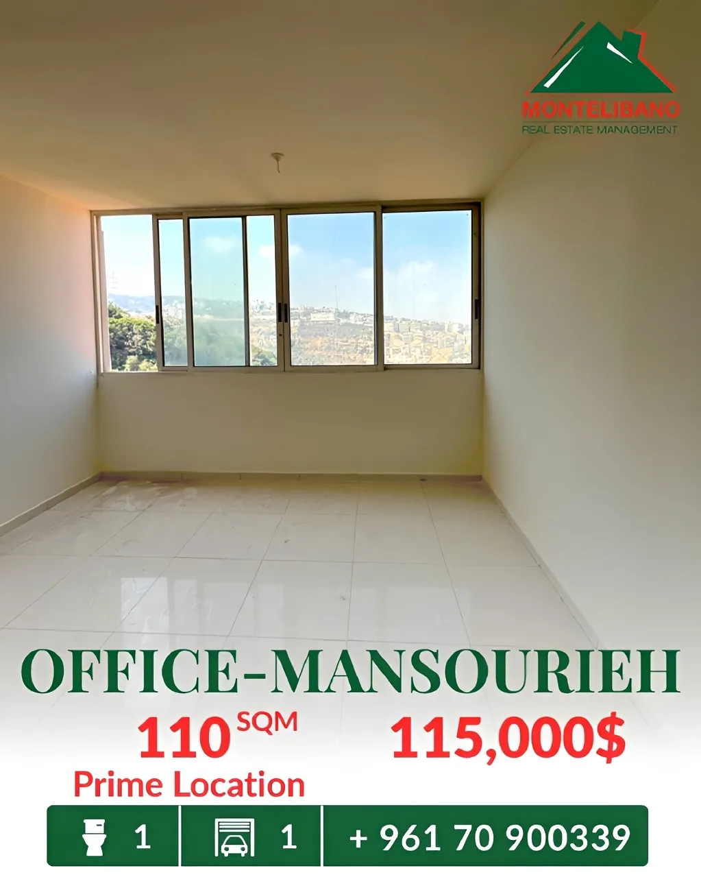 Office for sale in Mansourieh, Lebanon