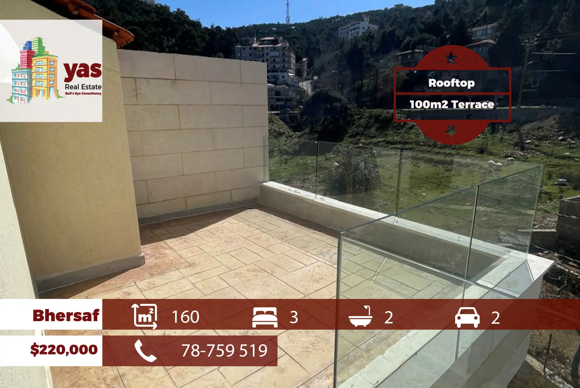 Apartment for Rent in Ajaltoun