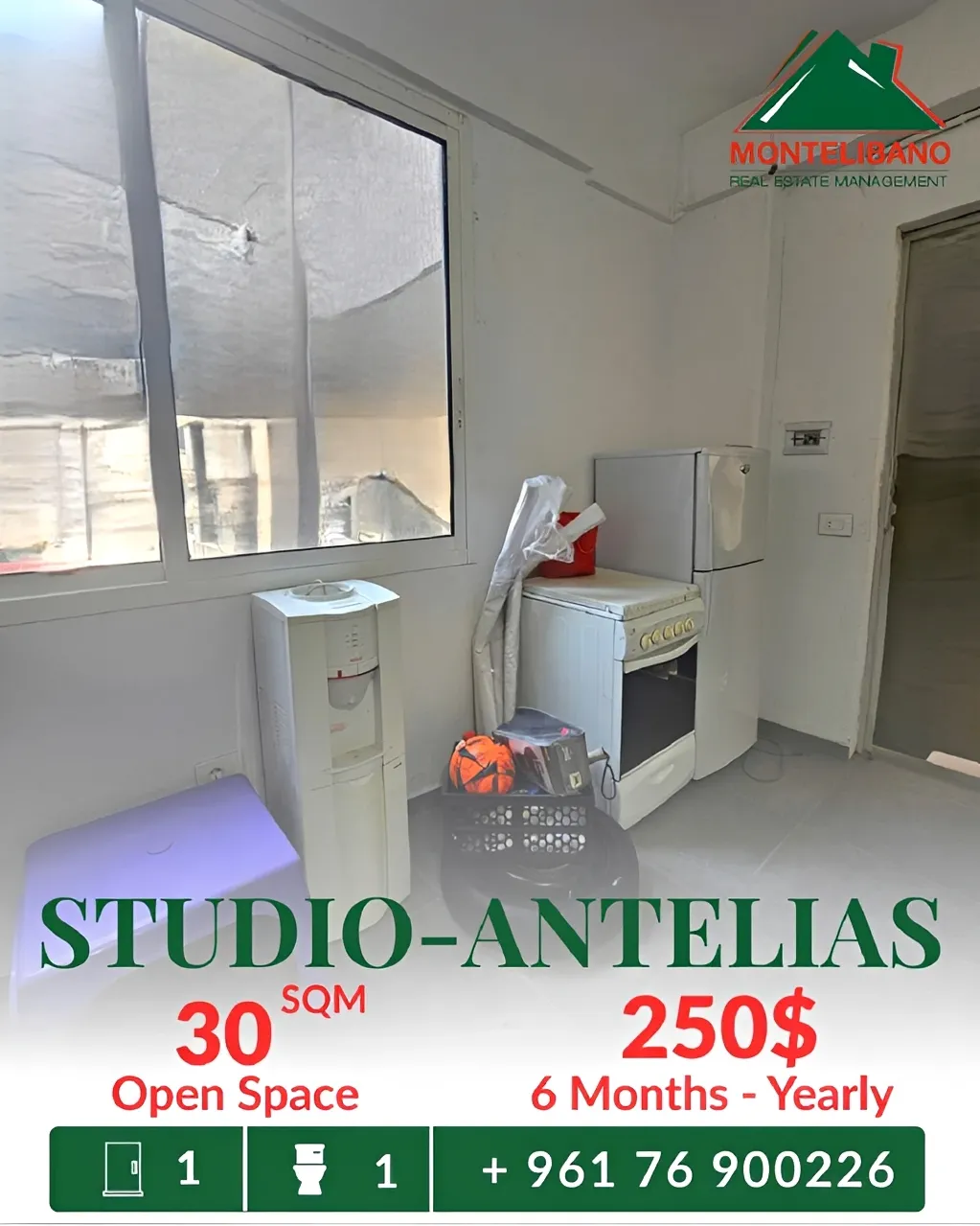 Studio for rent in Antelias