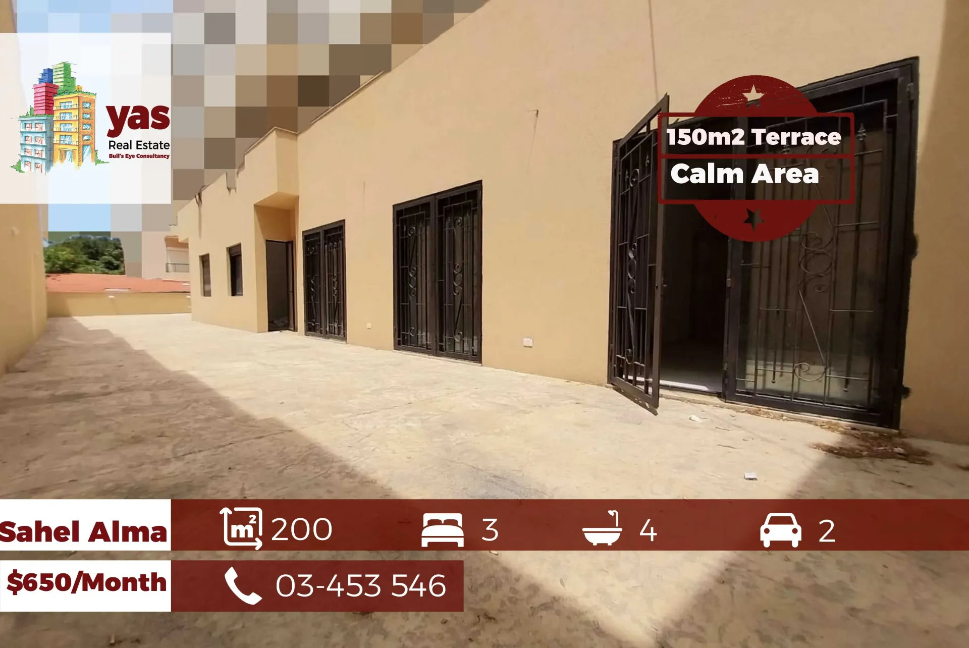 Apartment for Rent in Sahel Alma - 3 bed, 4 bath