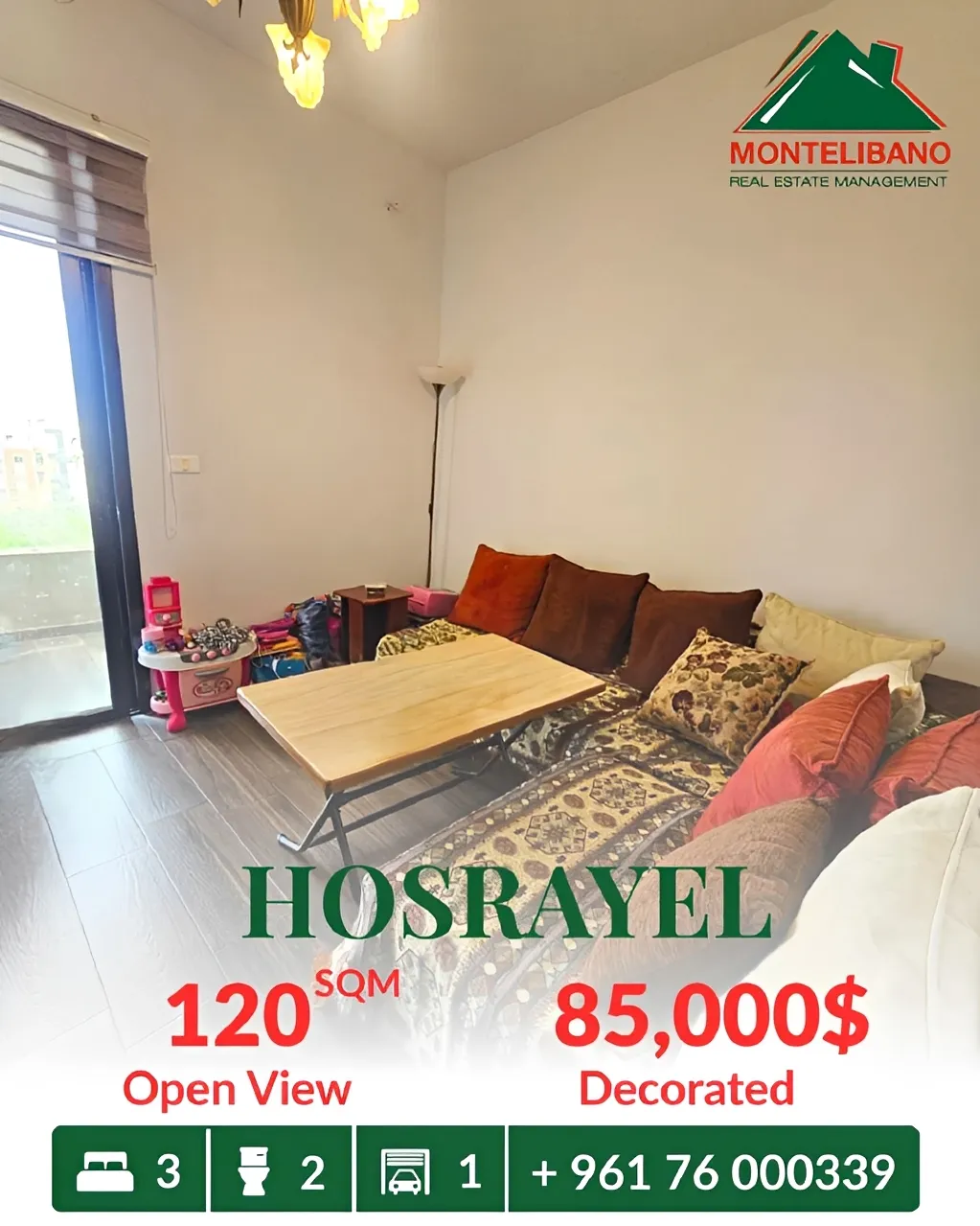 Apartment for sale in Hosrayel, Lebanon