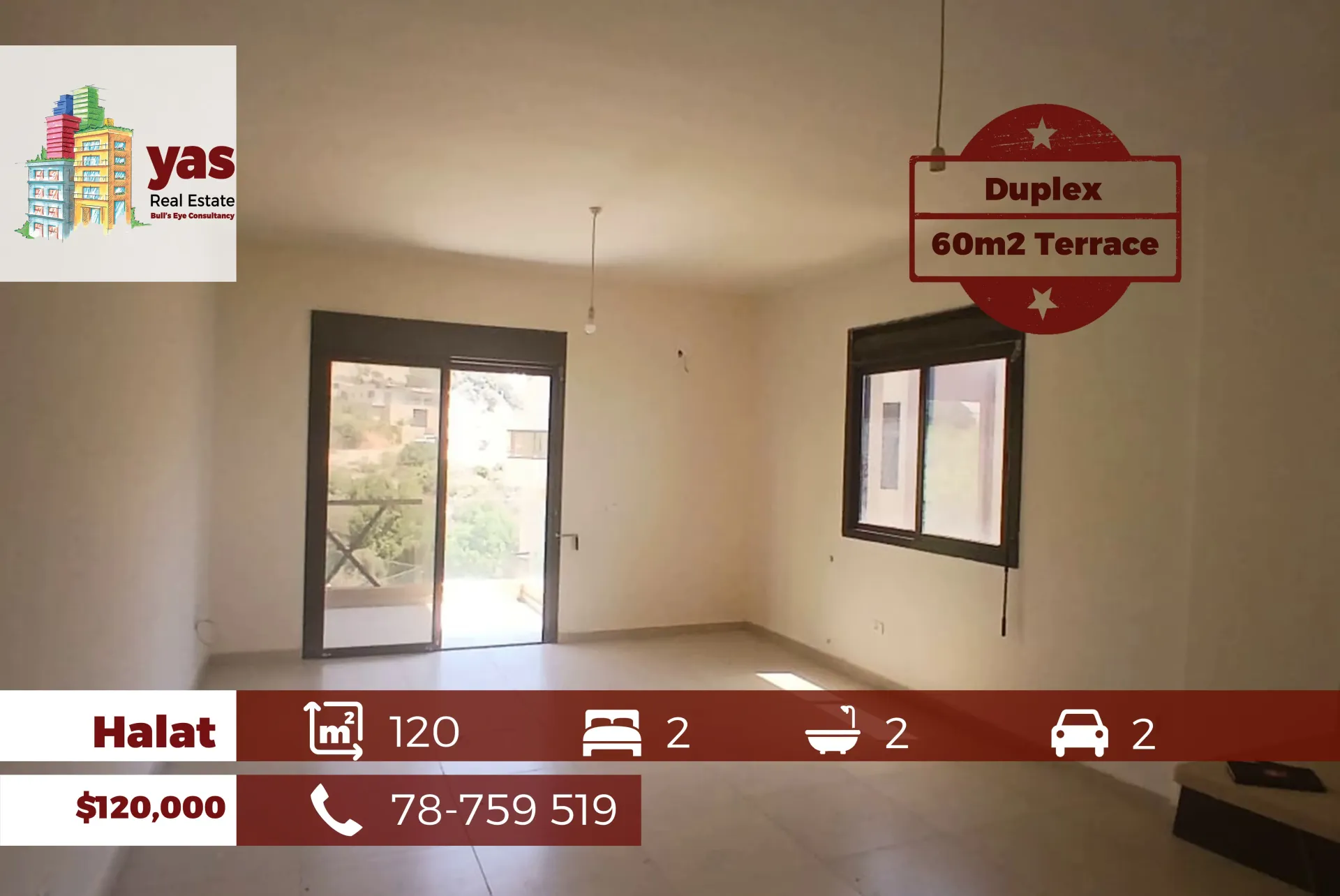 Apartment for Sale in Halat - 2 bed, 2 bath