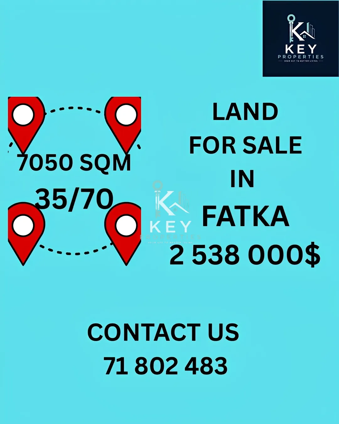 Land for sale in Fatqa, Lebanon