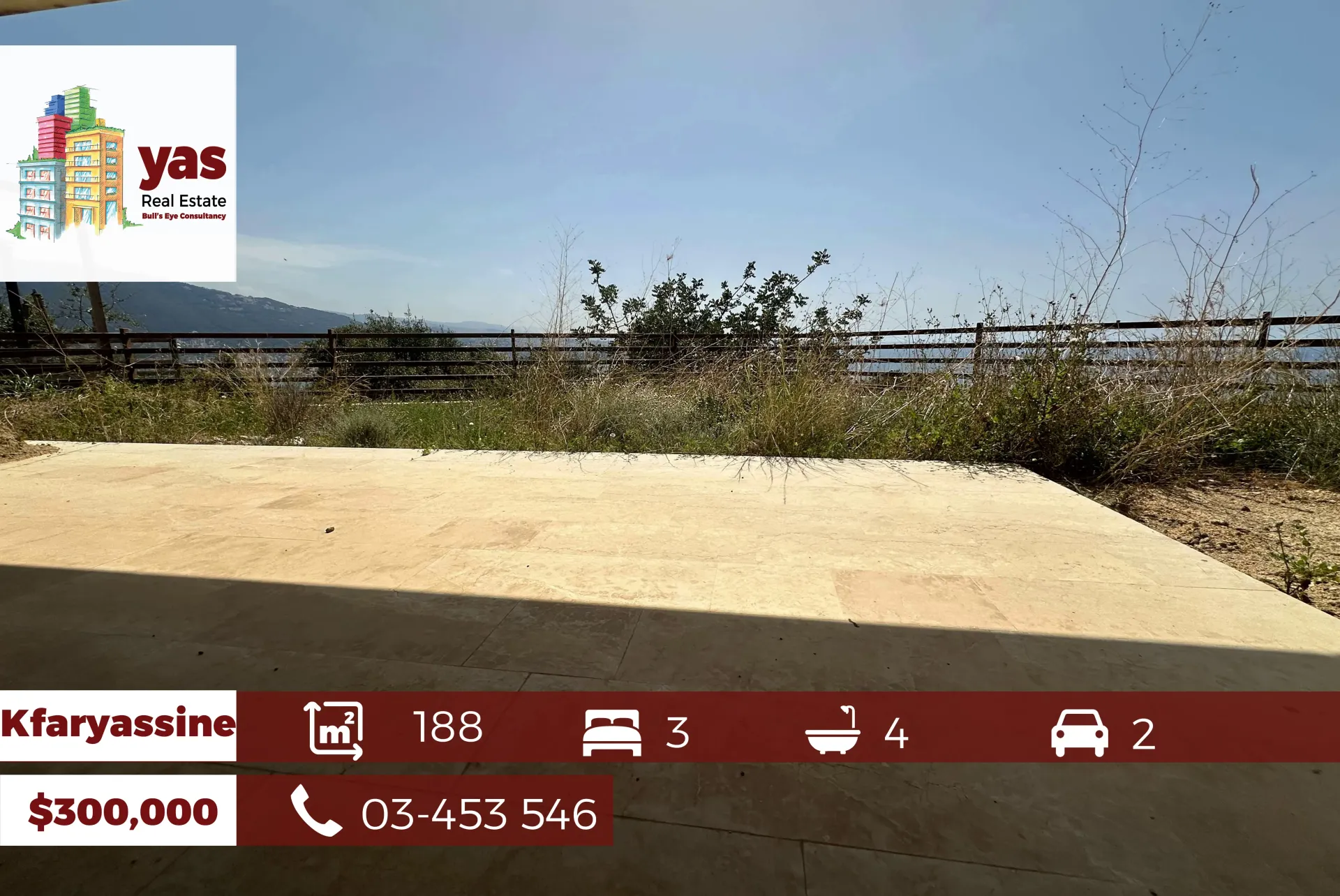 Apartment for Sale in Kfar Yassine - 3 bed, 4 bath