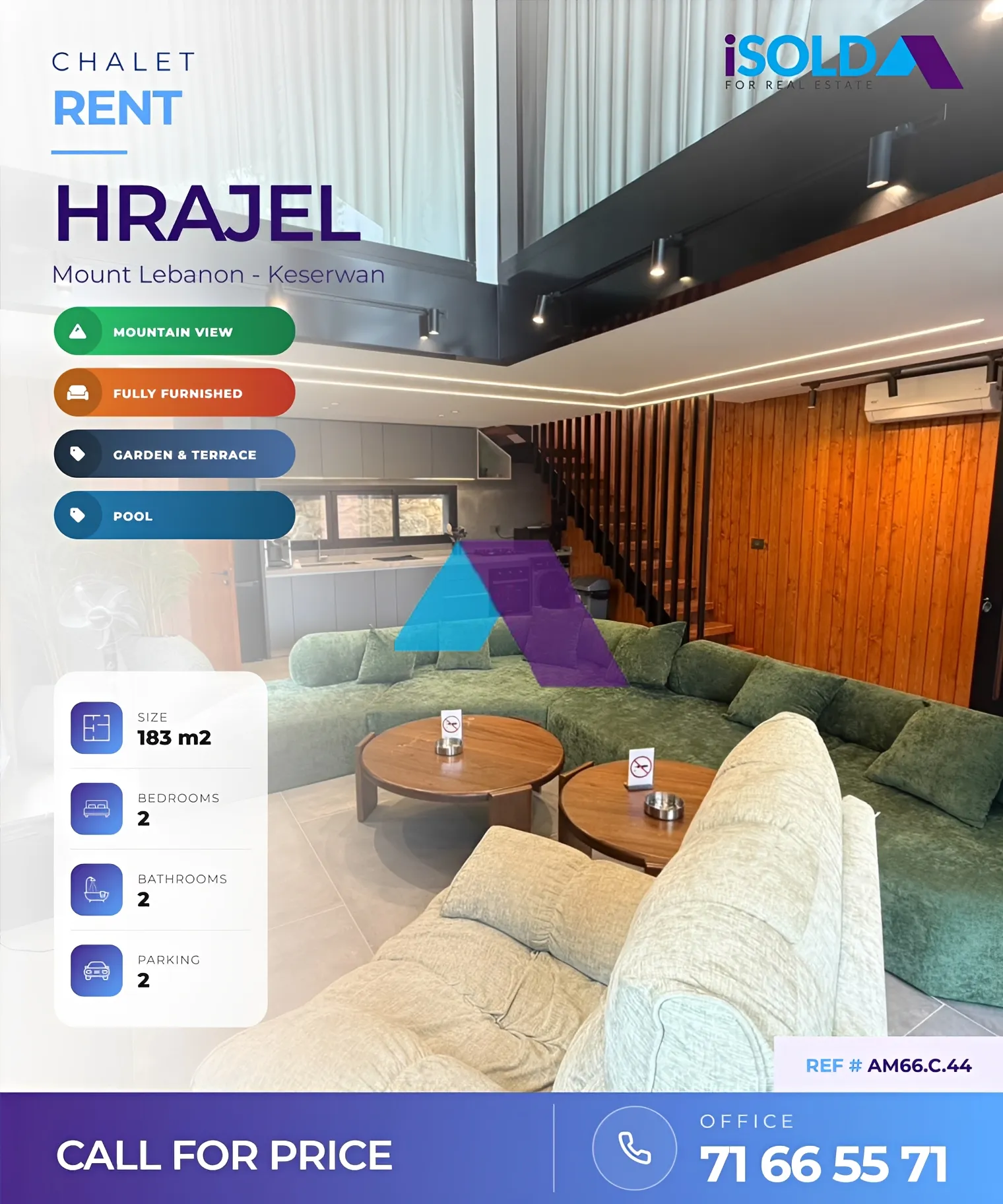 Chalet for rent in Hrajel