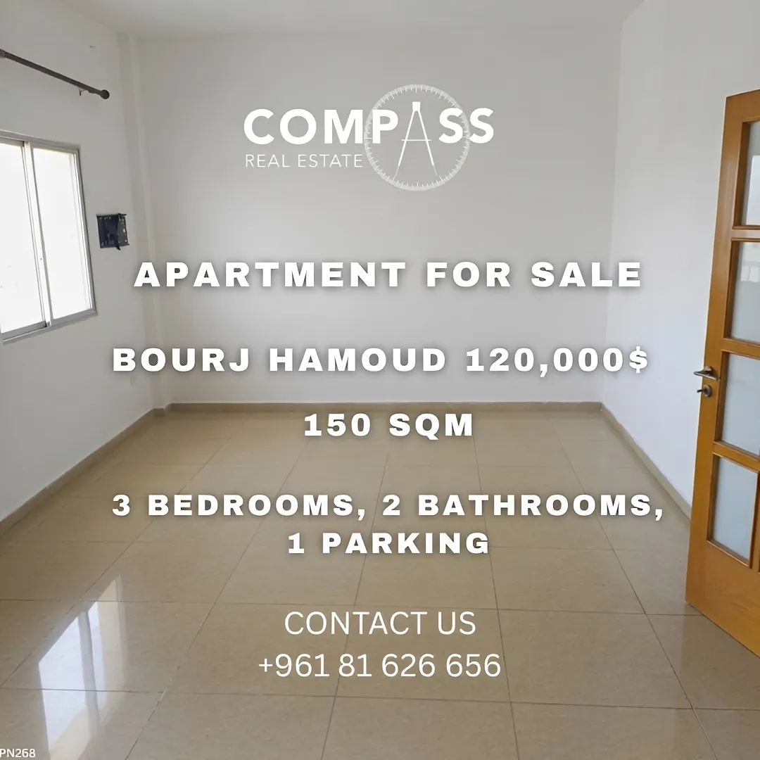 Apartment for sale in Bourj hammoud, lebanon - 3 bed, 2.0 bath