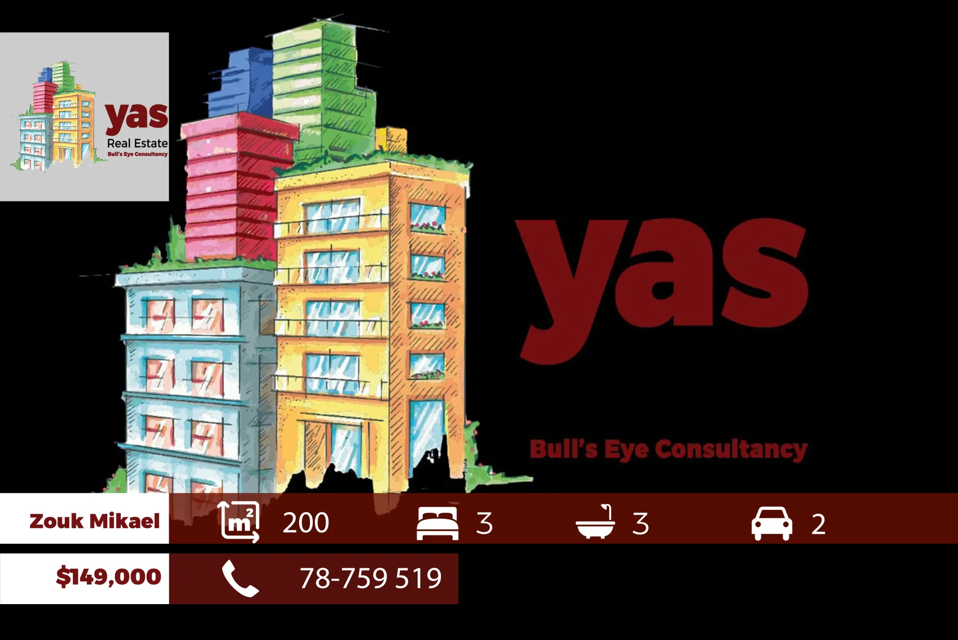 Apartment for Sale in Zouk Mikael